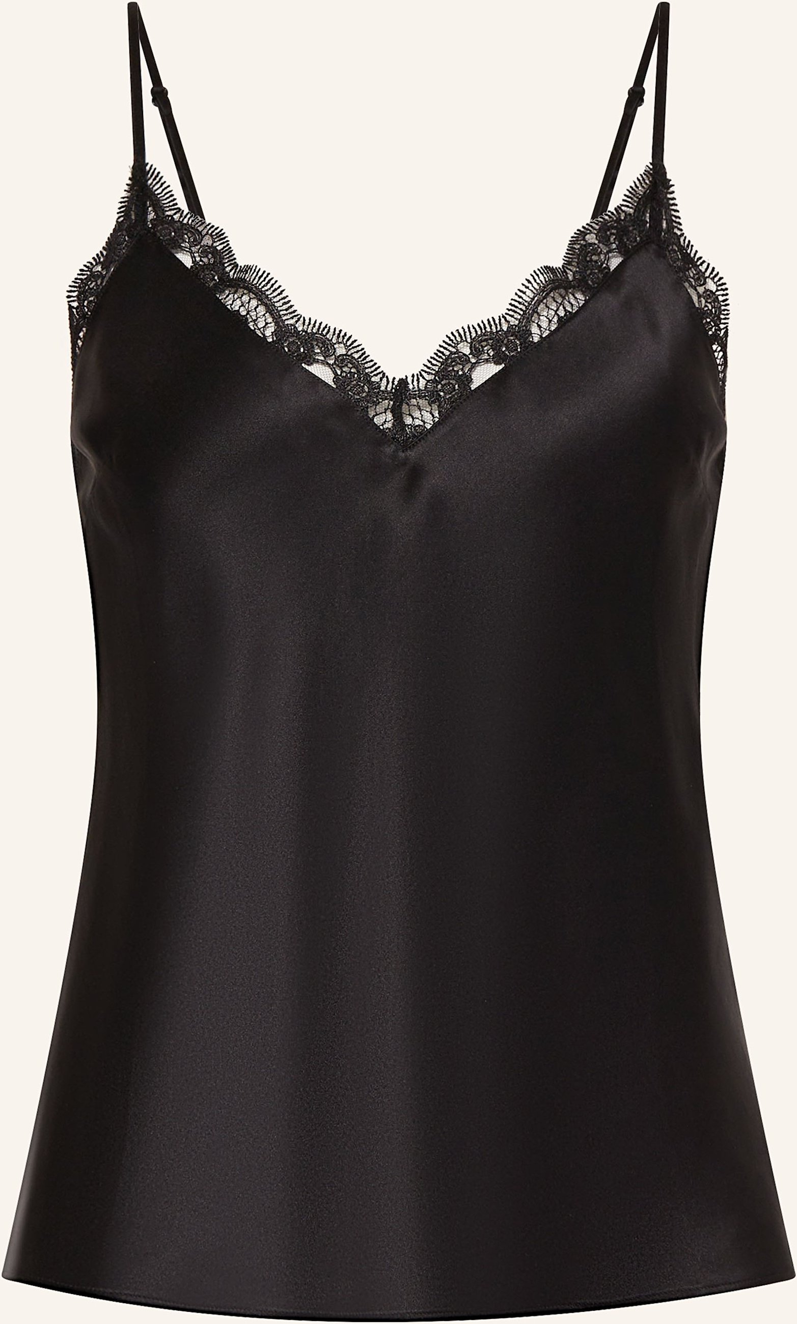 Simone Pérèle Schlaftop Love Me Aus Seide schwarz