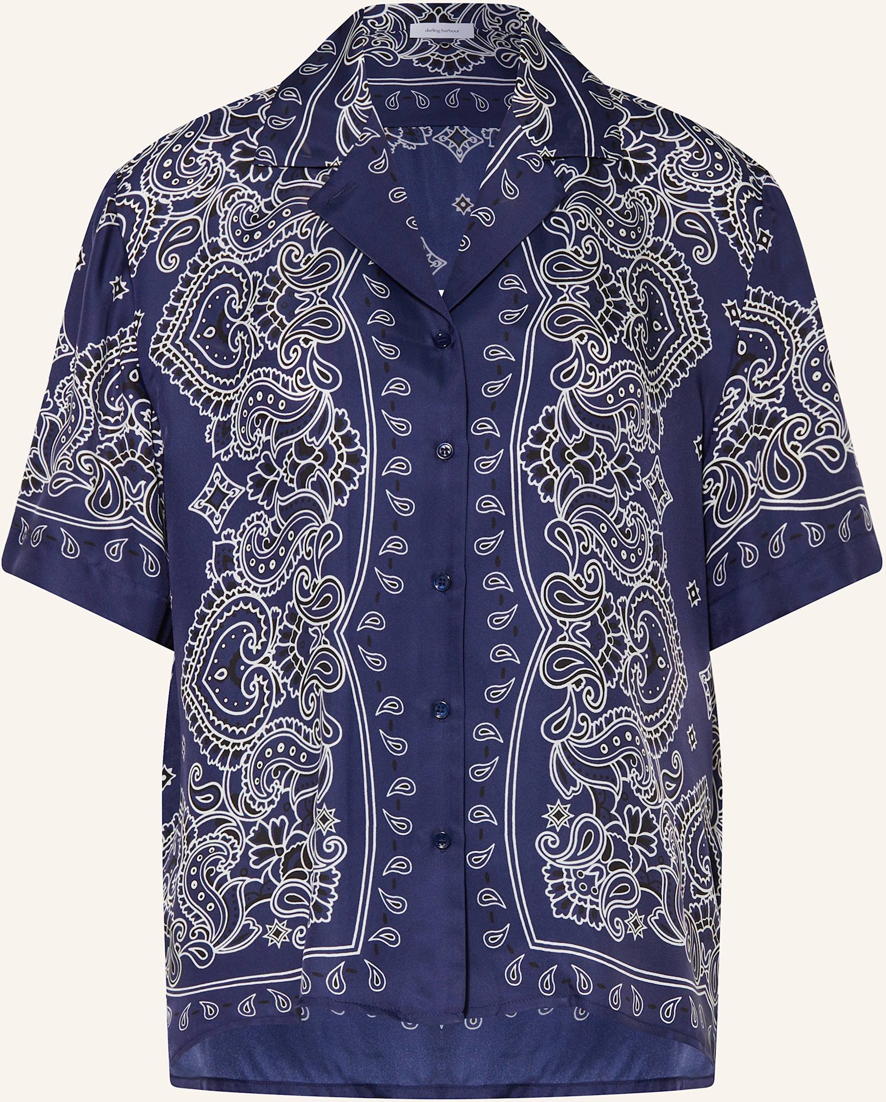 Darling Harbour Bluse Mit Seide blau
