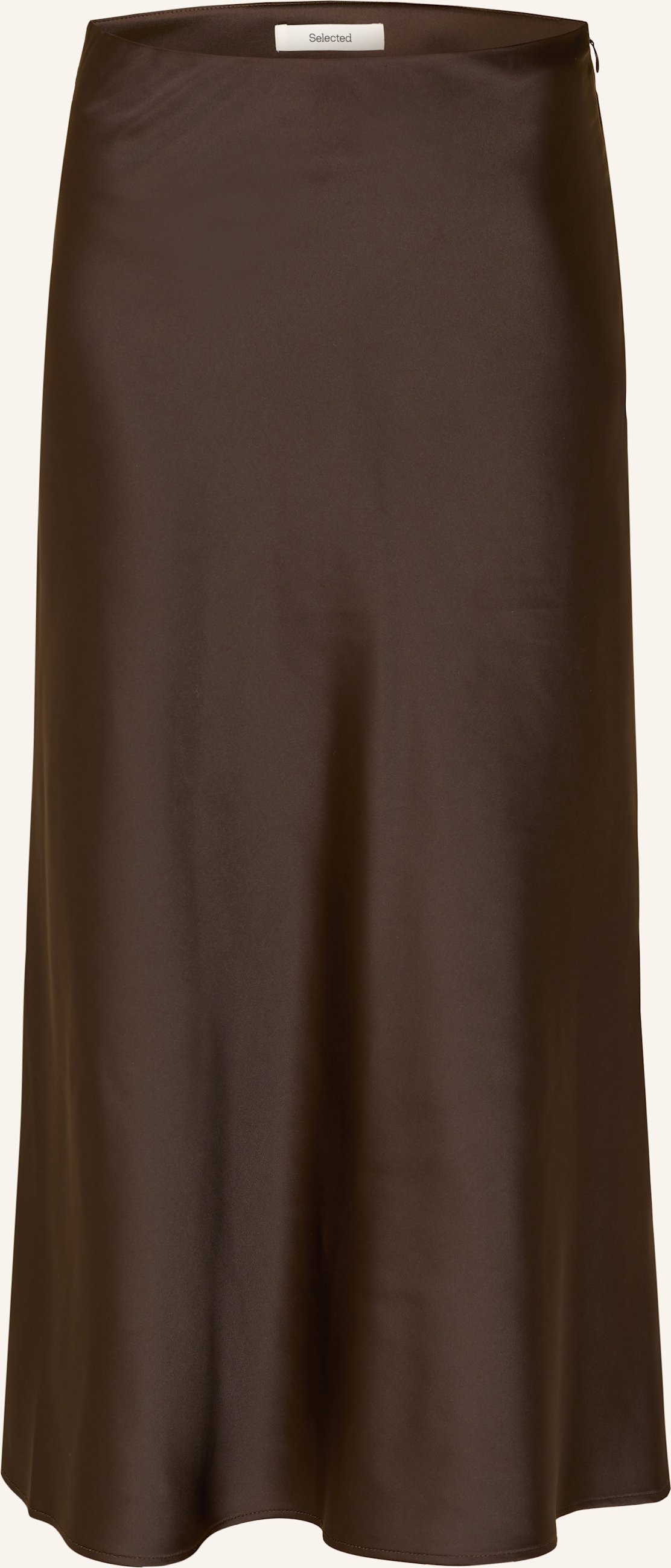 Selected Femme Satinrock braun