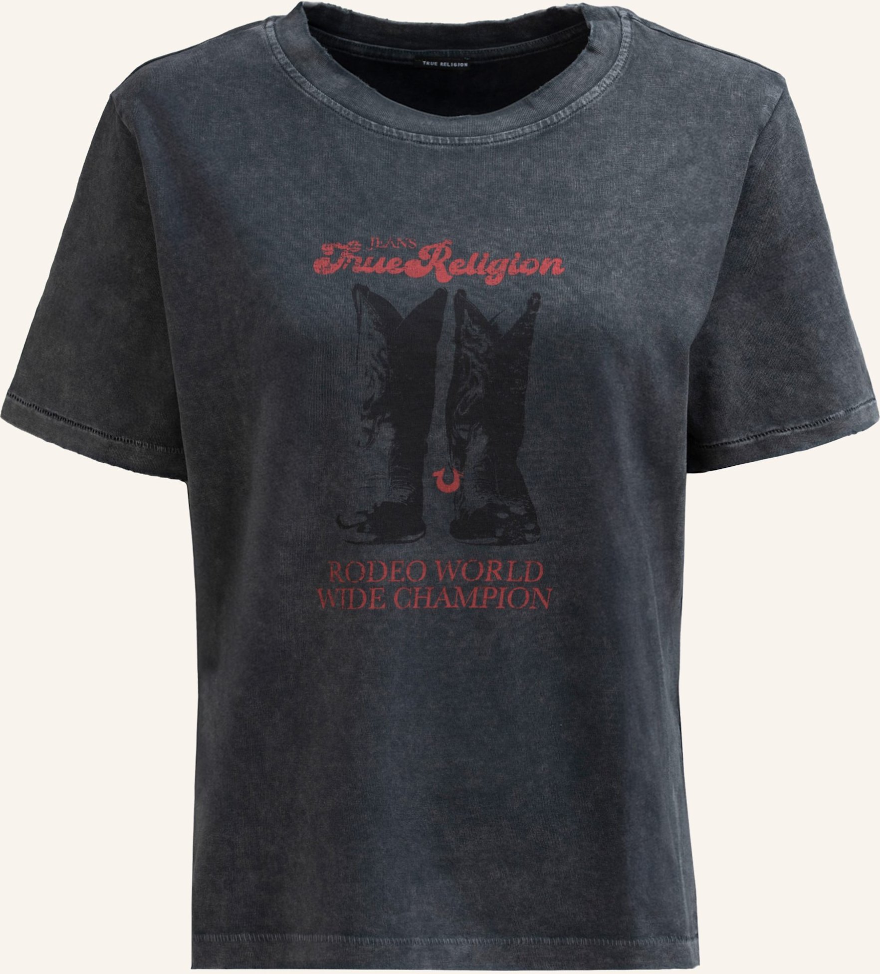 True Religion T-Shirt Boots schwarz