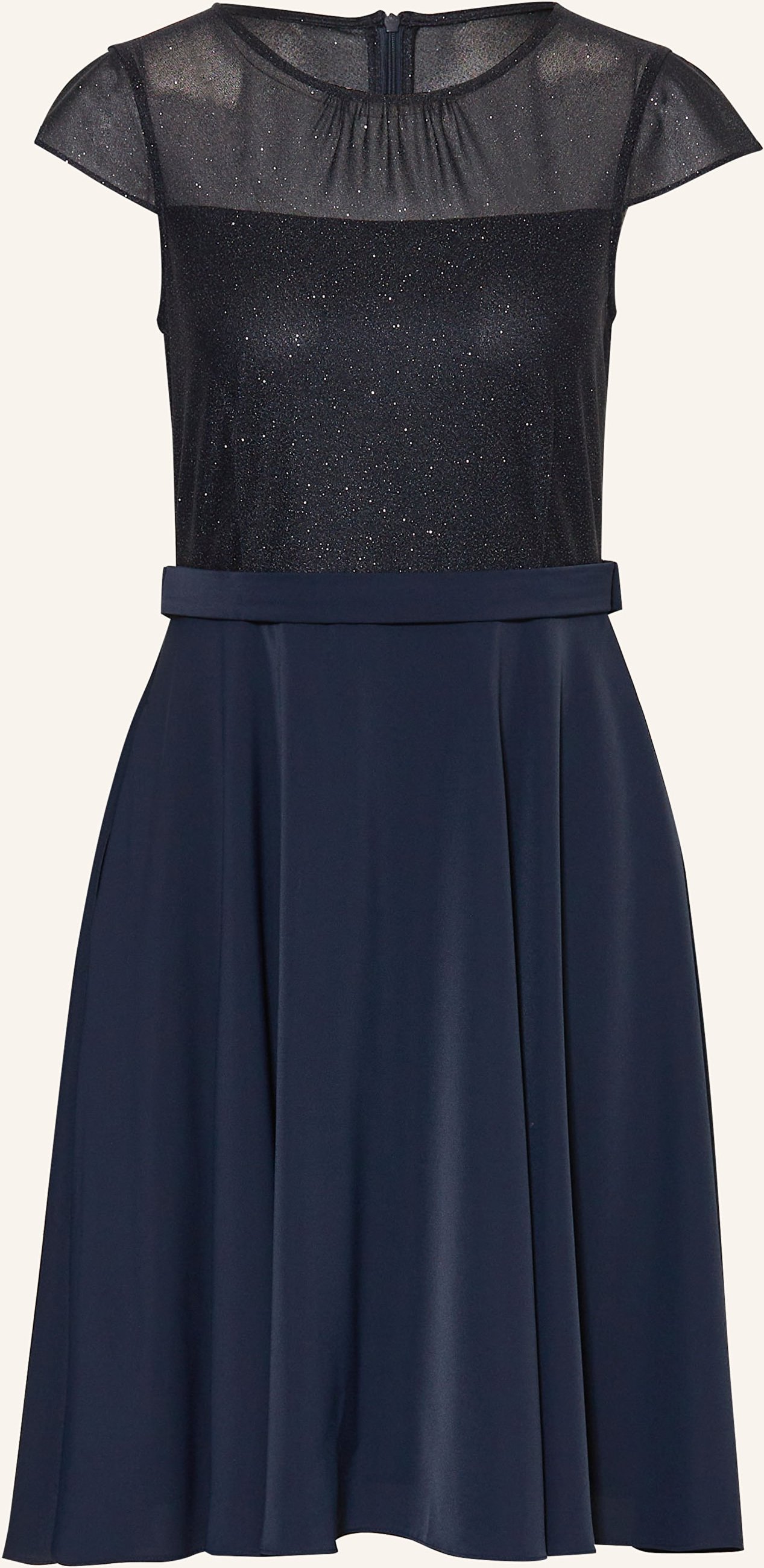 Vm Vera Mont Cocktailkleid Im Materialmix blau