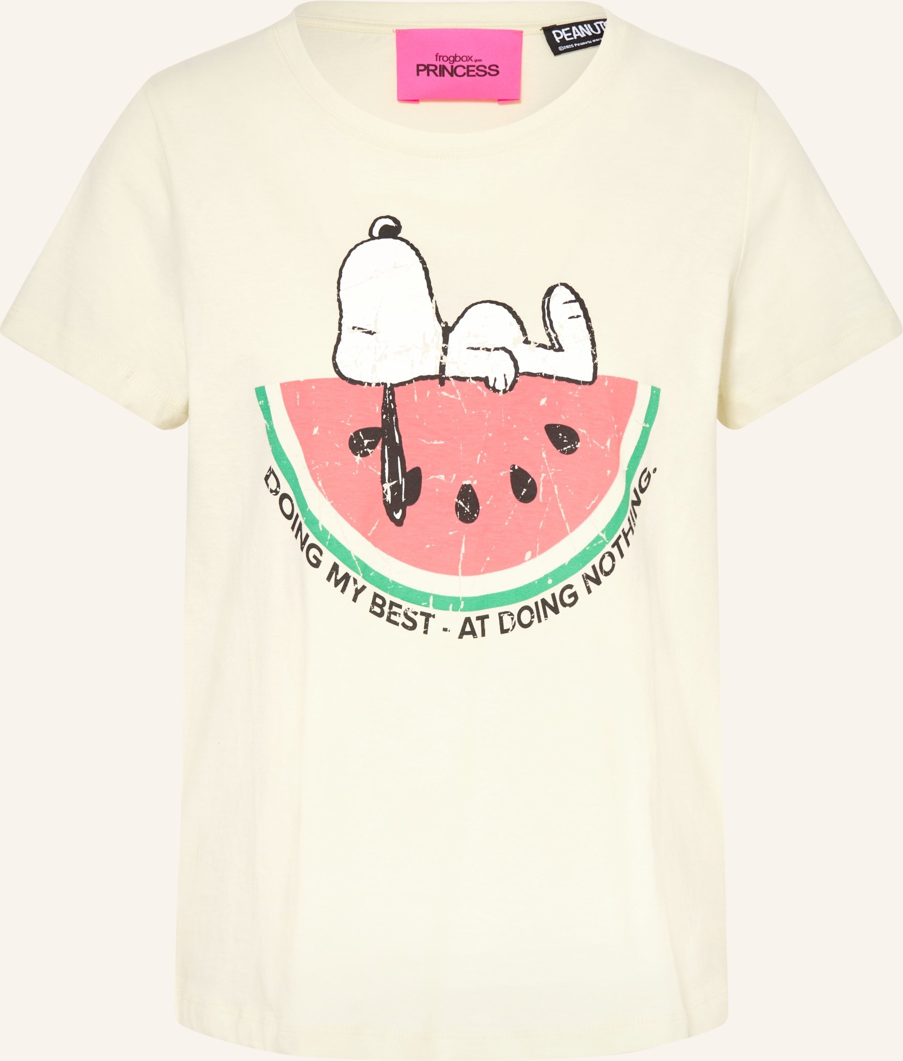 Frogbox T-Shirt Snoopy Doing My Best gelb