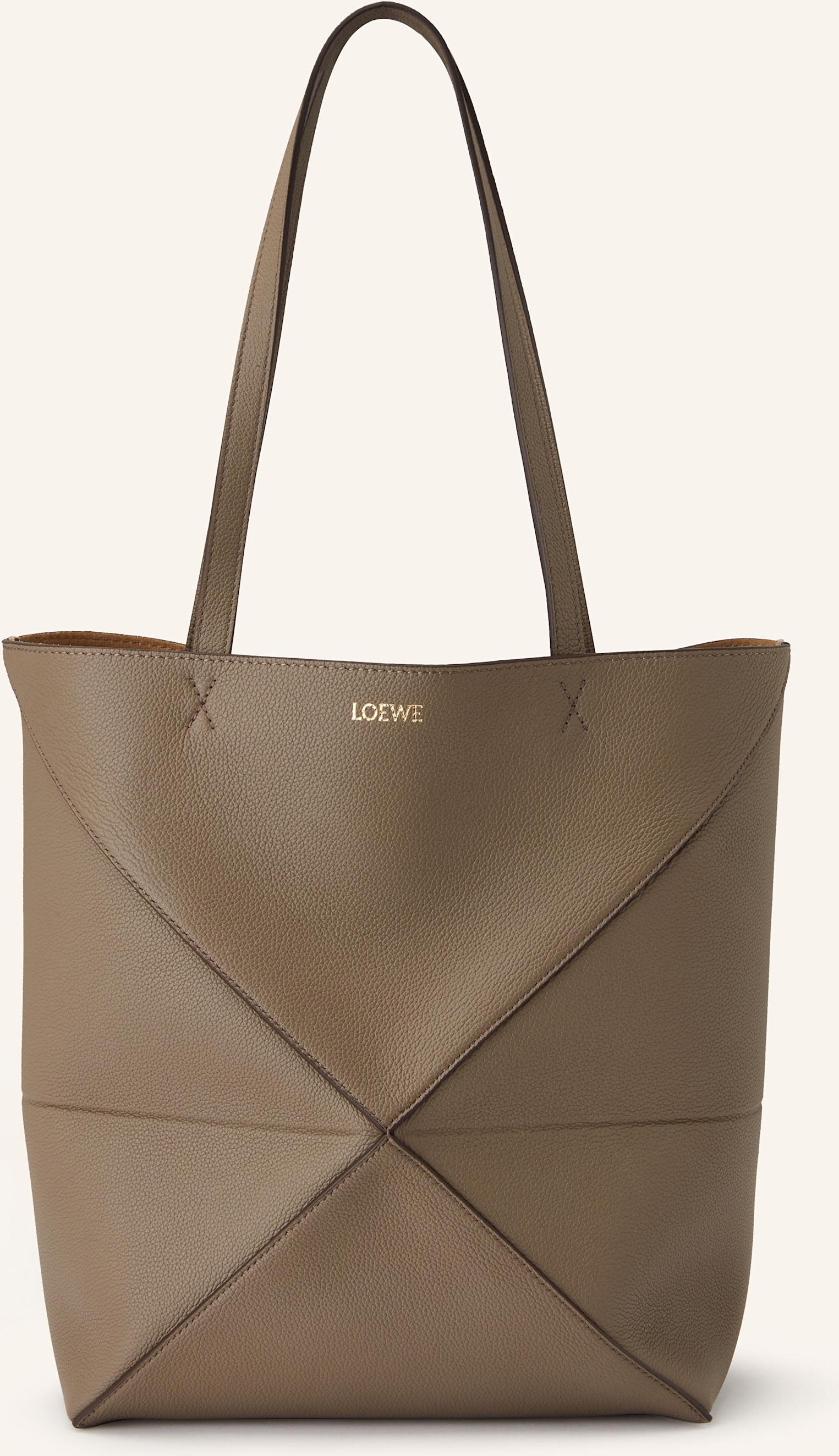 Loewe Shopper Puzzle Fold Medium beige