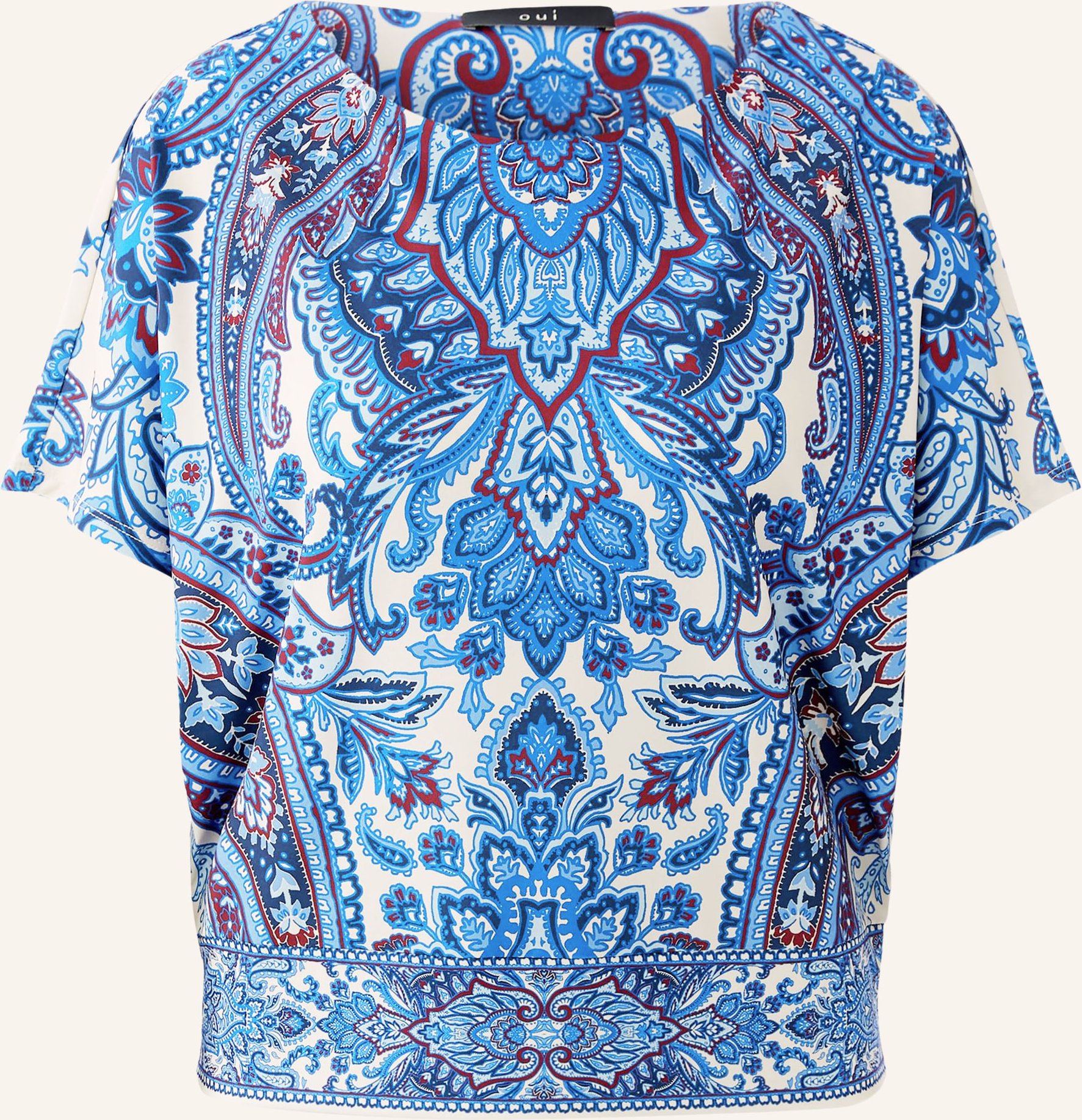 Oui Blusenshirt weiss