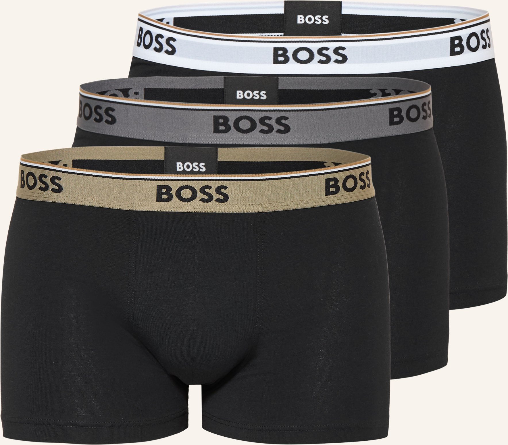 Thumbnail - Boss 3er-Pack Boxershorts Power schwarz