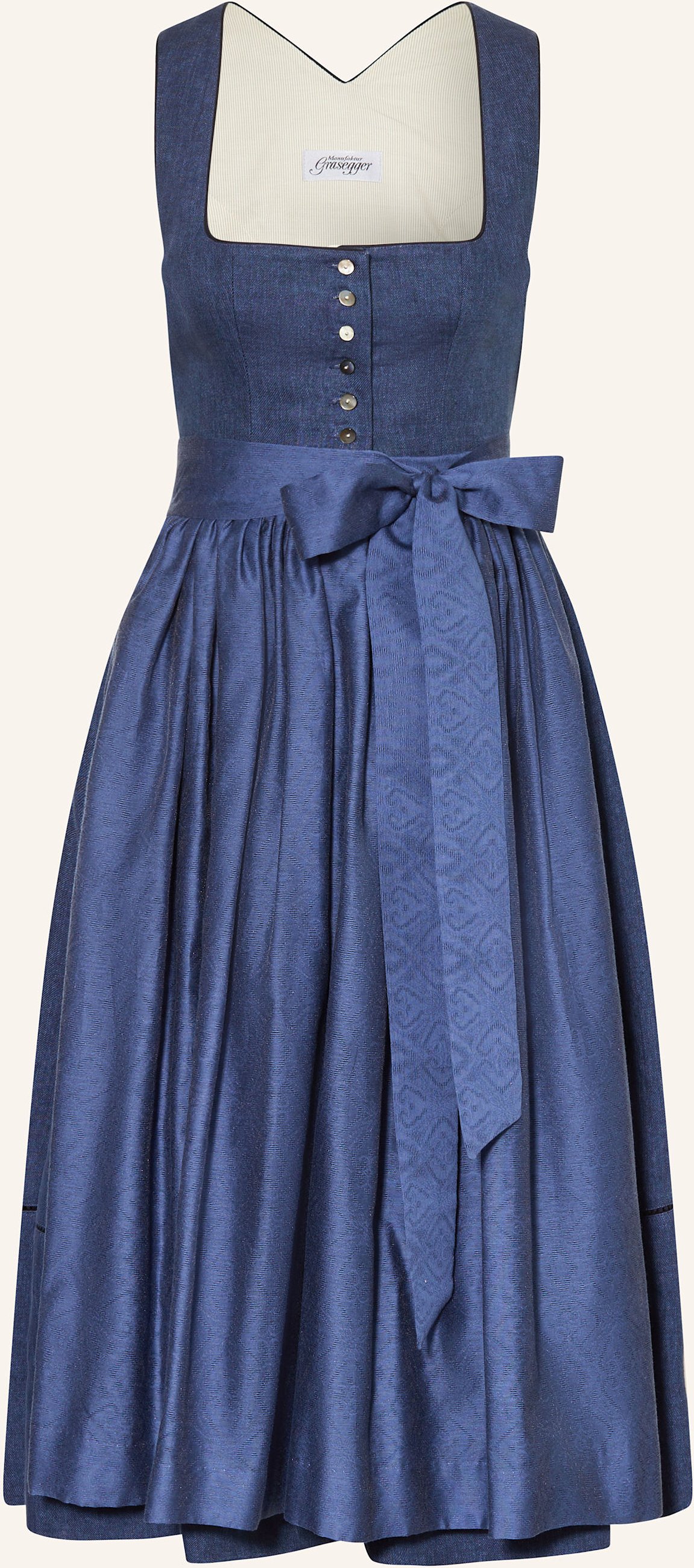Thumbnail - Grasegger Leinen-Dirndl Brianna blau