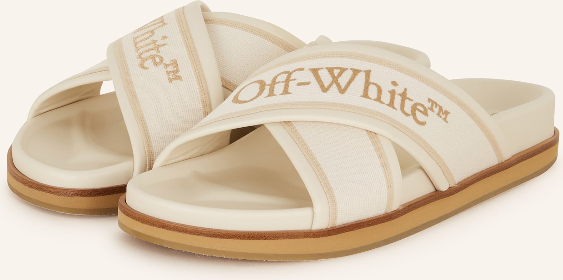 Off-White Pantoletten Cloud beige