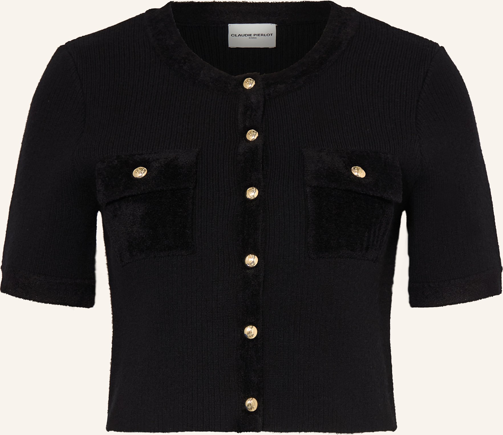 Claudie Pierlot Strickjacke schwarz