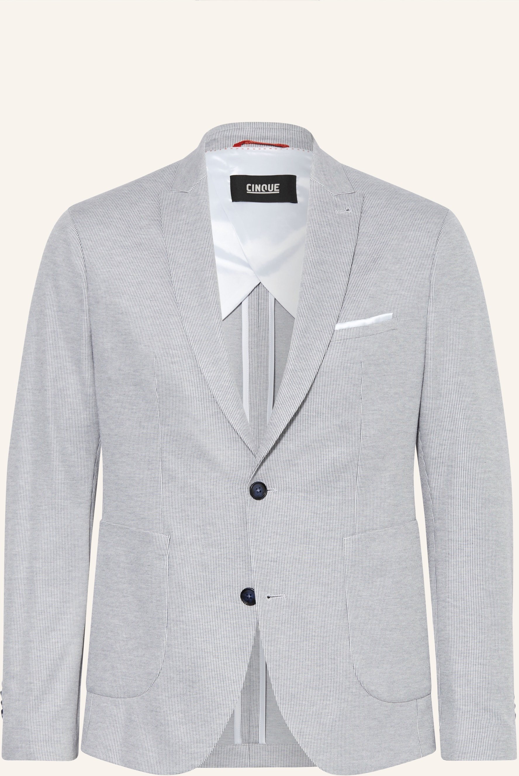 Cinque Anzugsakko Cimichele Regular Fit Aus Jersey grau