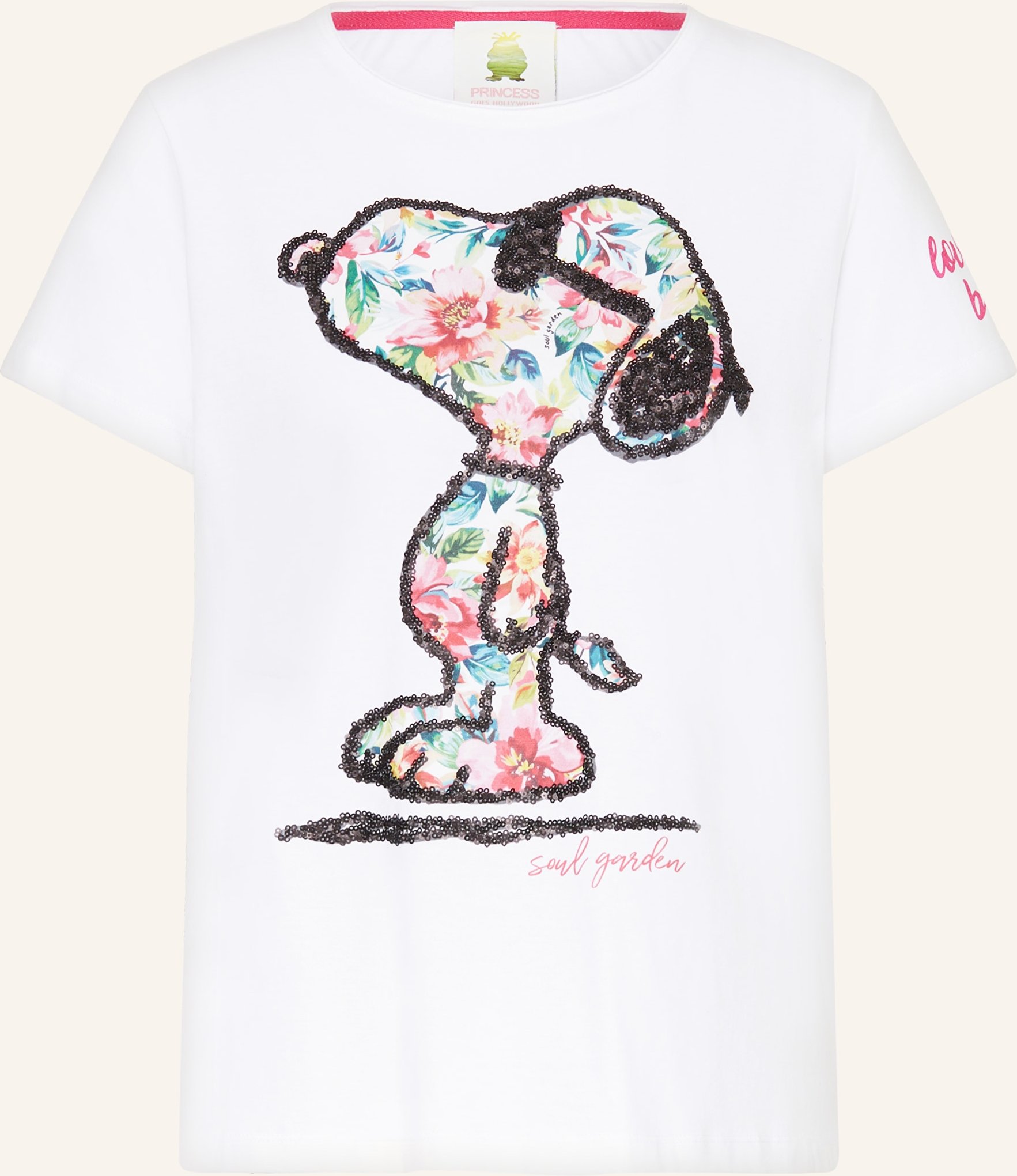 Princess Goes Hollywood T-Shirt Mit Pailletten weiss
