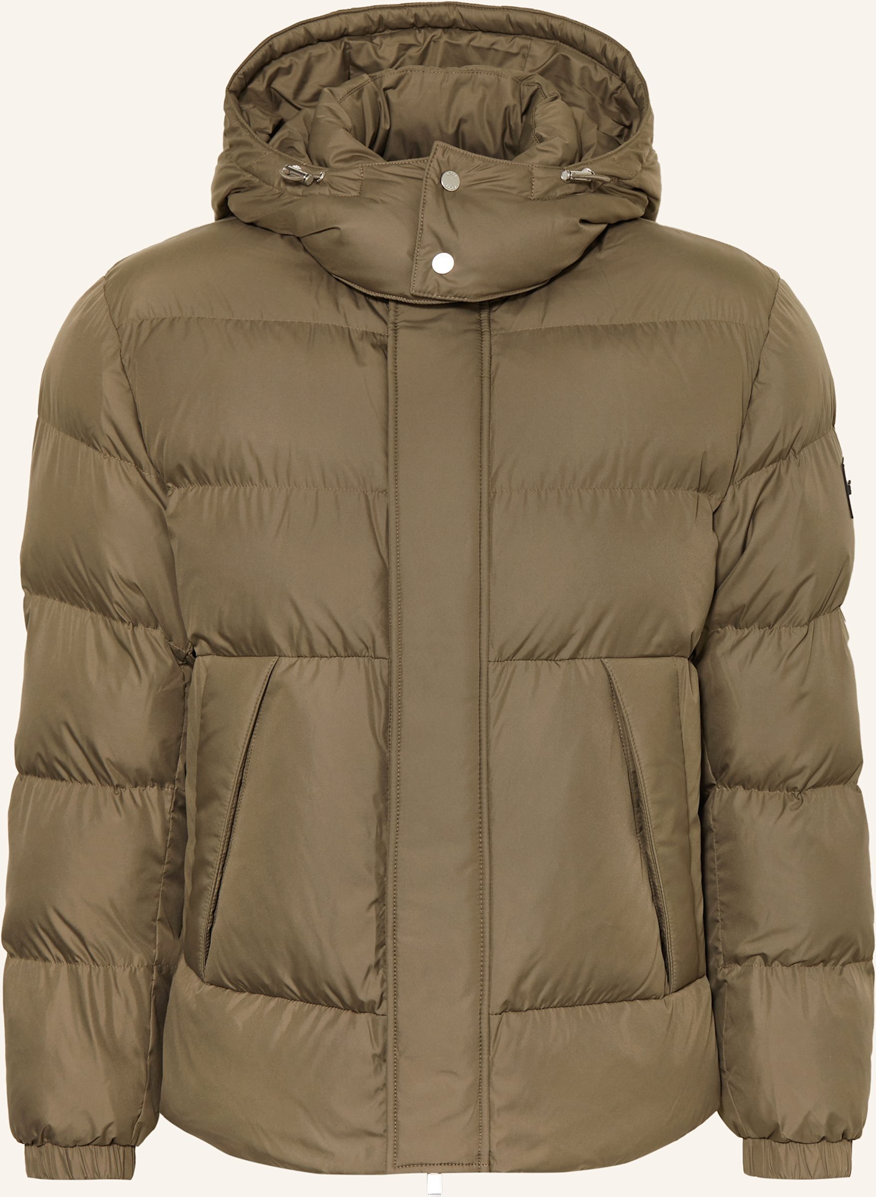 Boss Steppjacke Corbinian Mit Abnehmbarer Kapuze braun