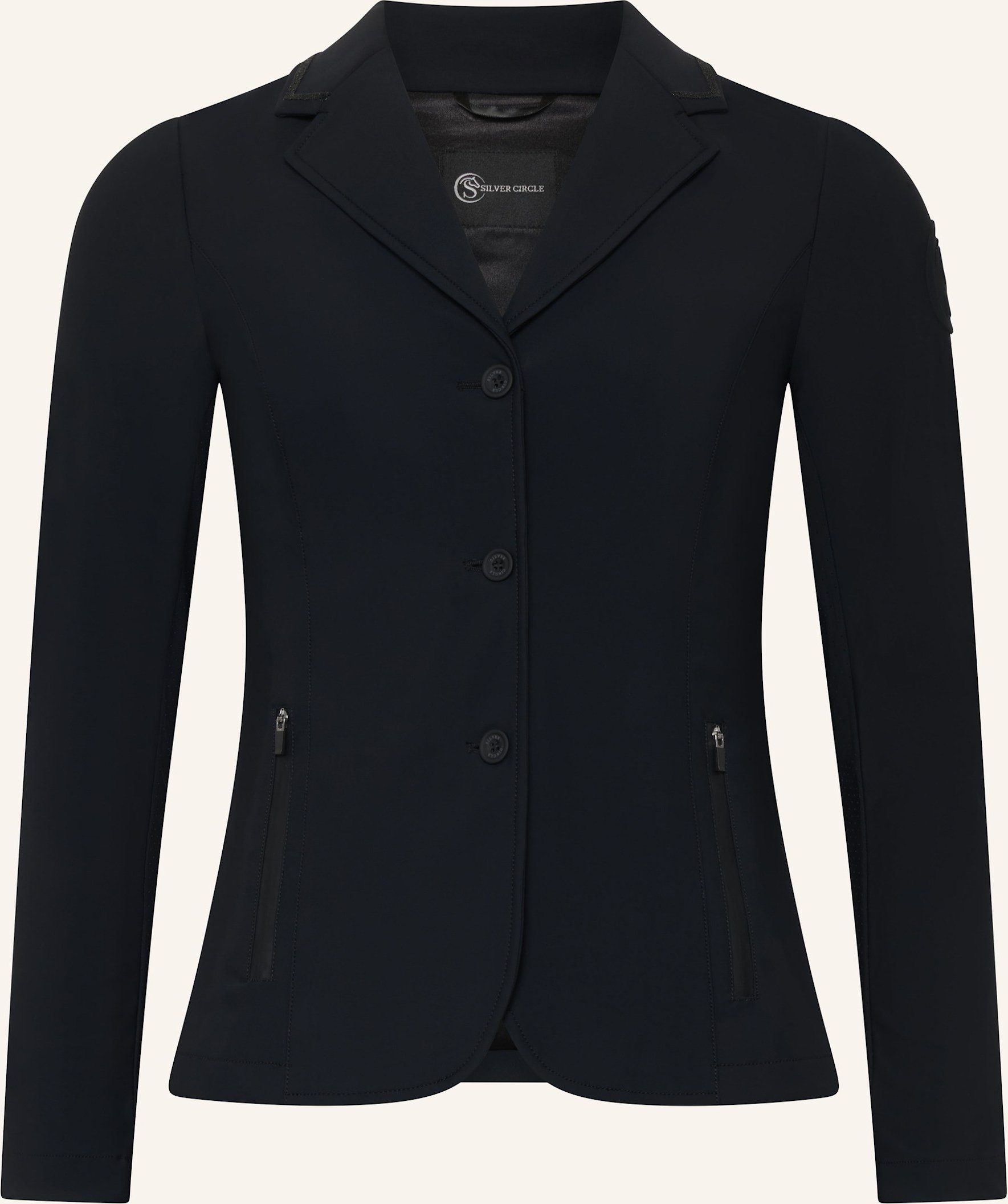 Silver Circle Turnierjacket Chamica Glitzer schwarz