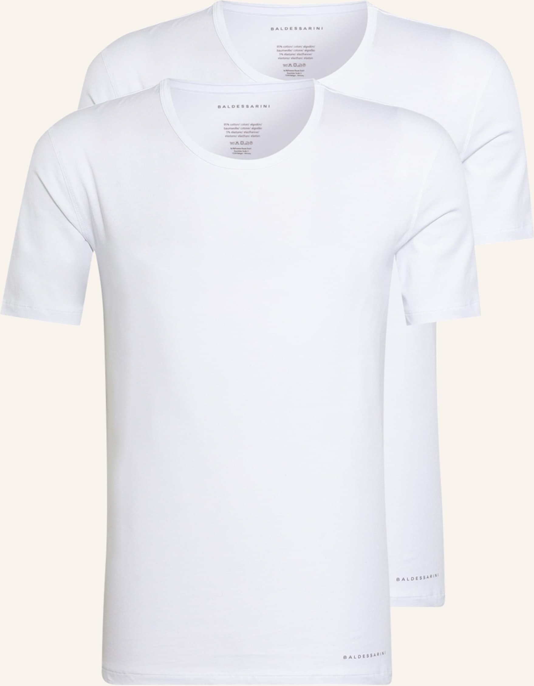Baldessarini 2er-Pack T-Shirts weiss