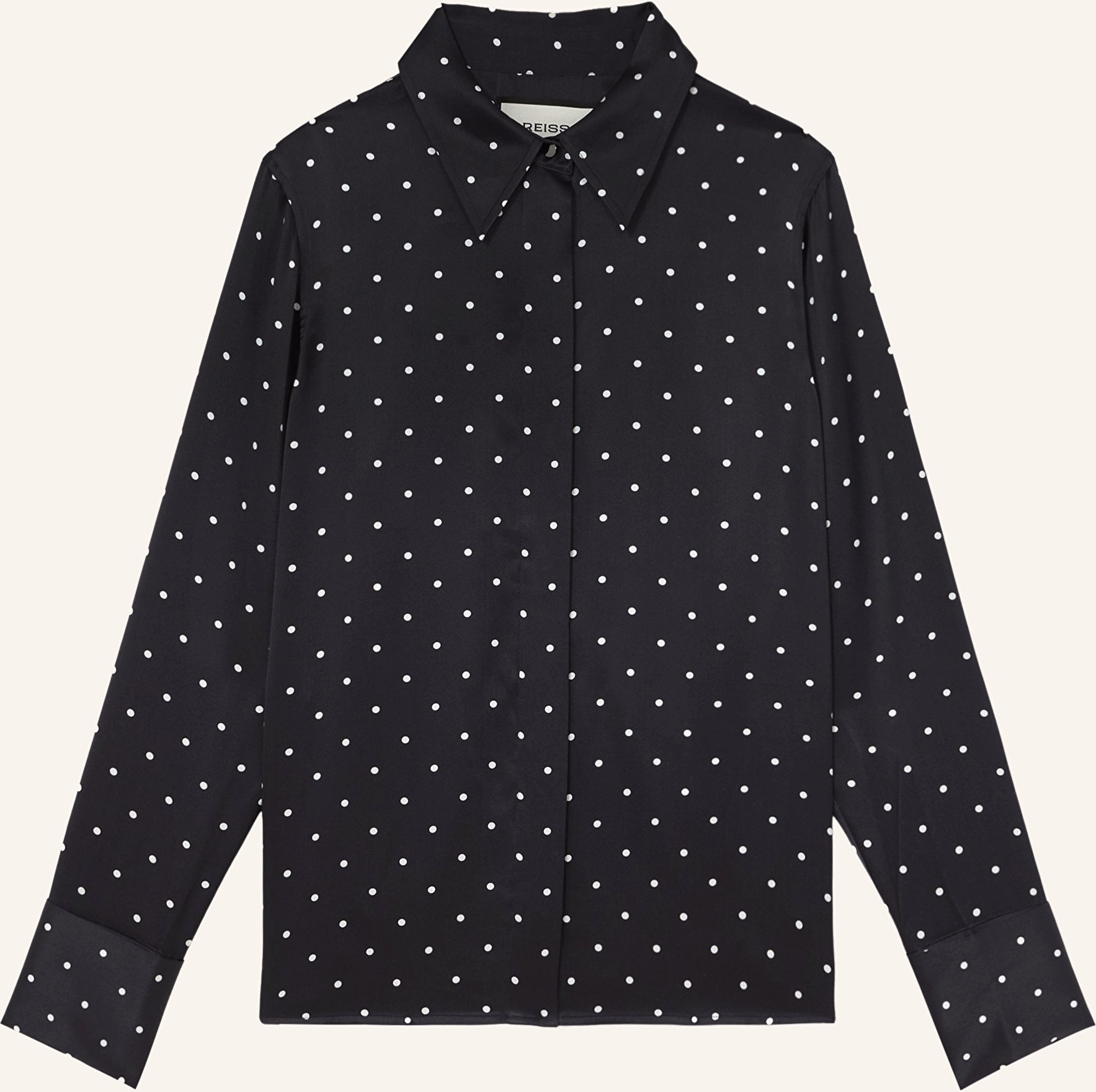 Reiss Hemdbluse Ameira Aus Seide blau