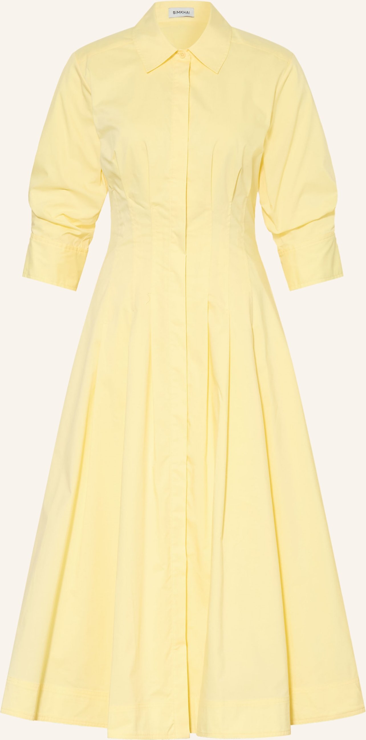 Simkhai Hemdblusenkleid Jazz gelb