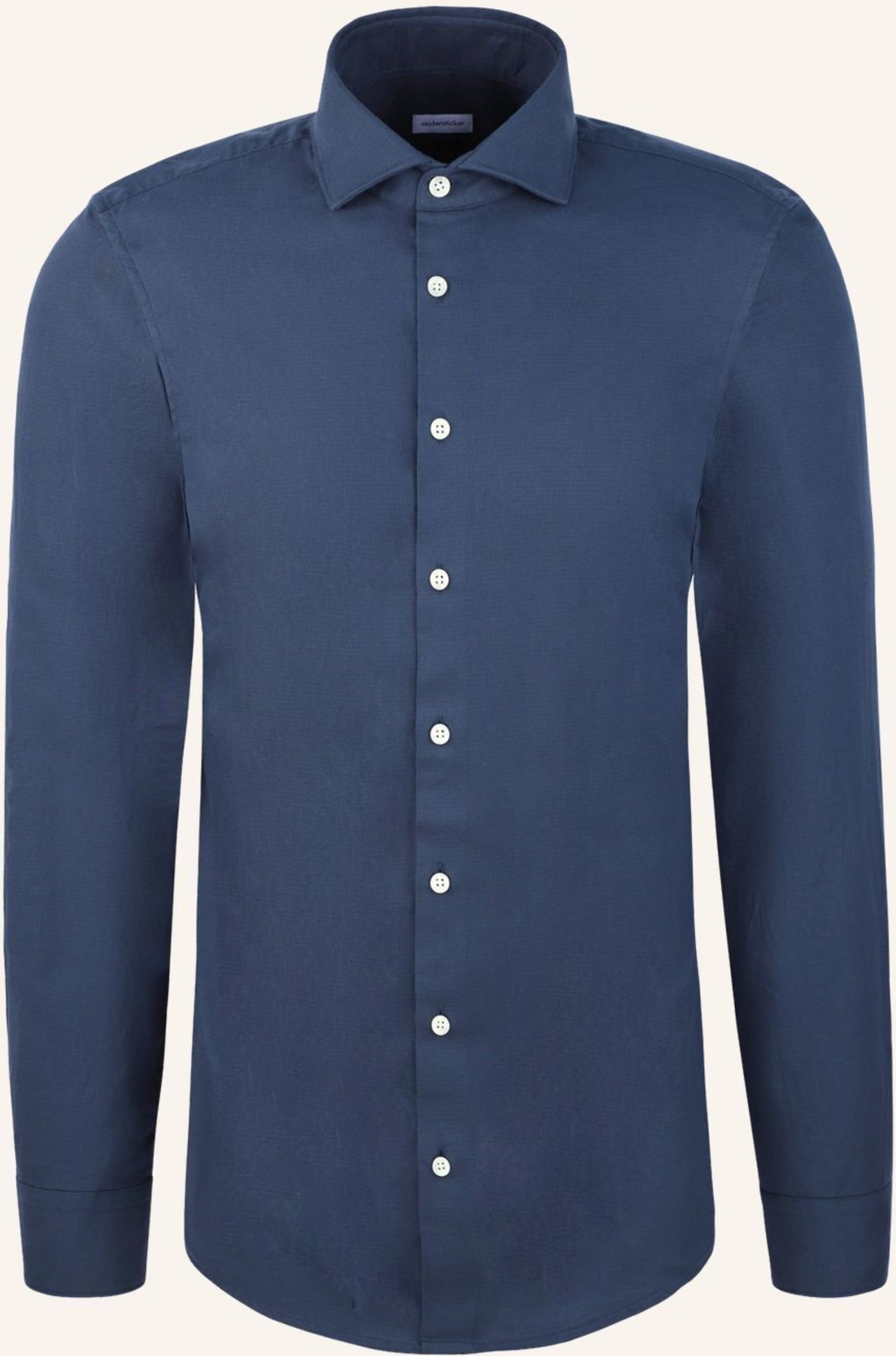 Seidensticker Flanellhemd Regular Fit blau