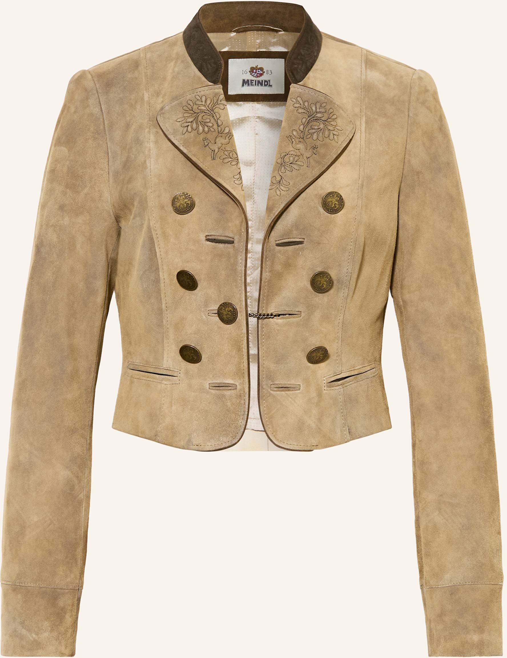 Meindl Trachten-Lederjacke Anna-Lena beige
