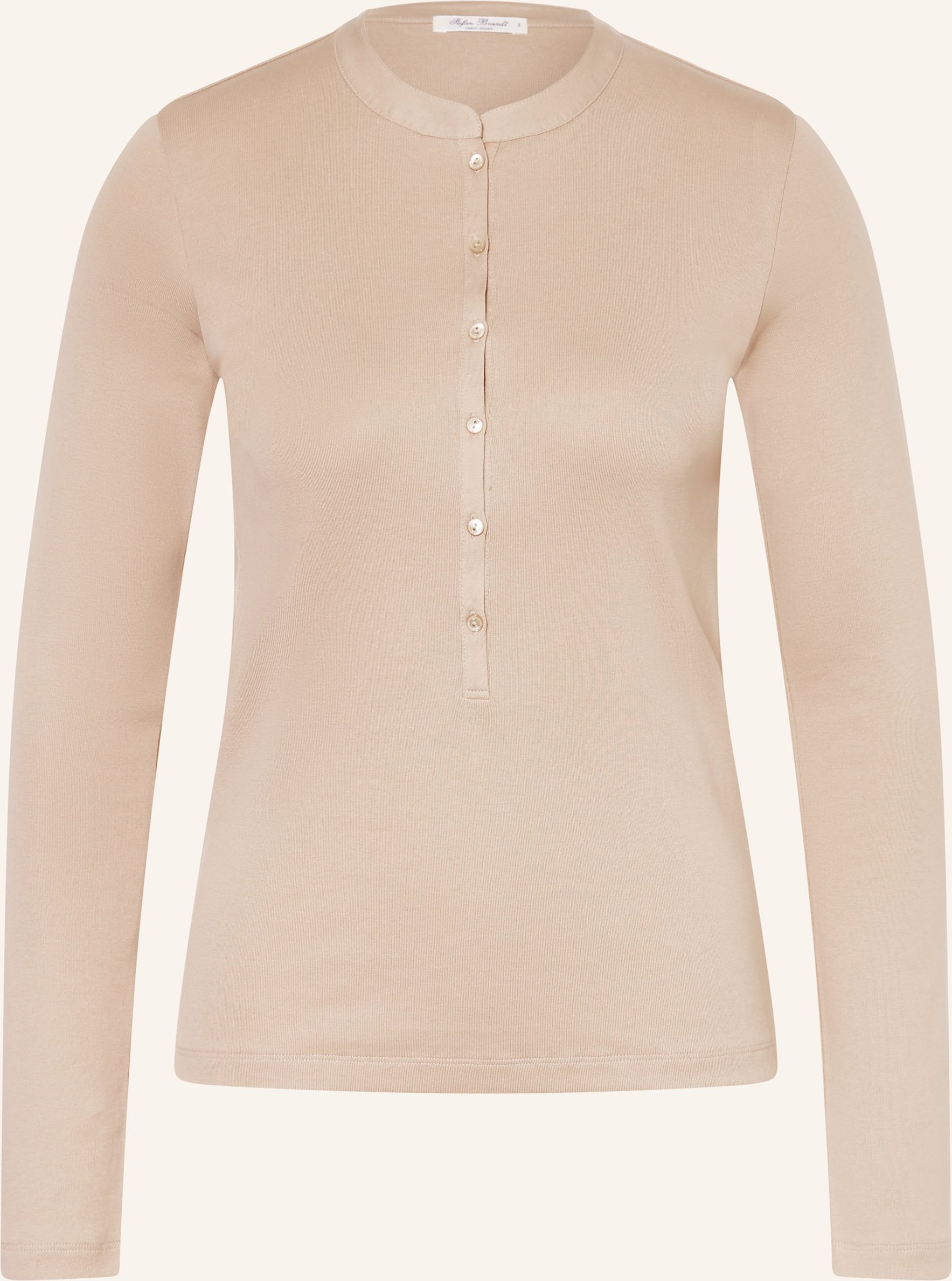 Stefan Brandt Henley-Shirt Anina beige