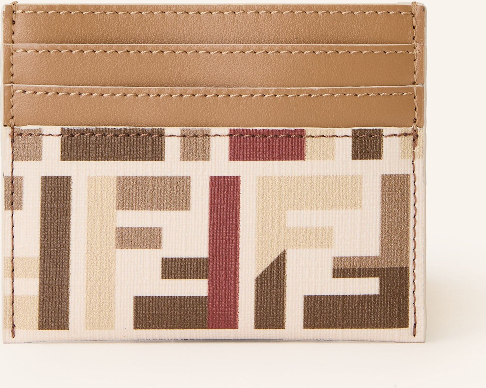 Thumbnail - Fendi Kartenetui Fendi Roma beige