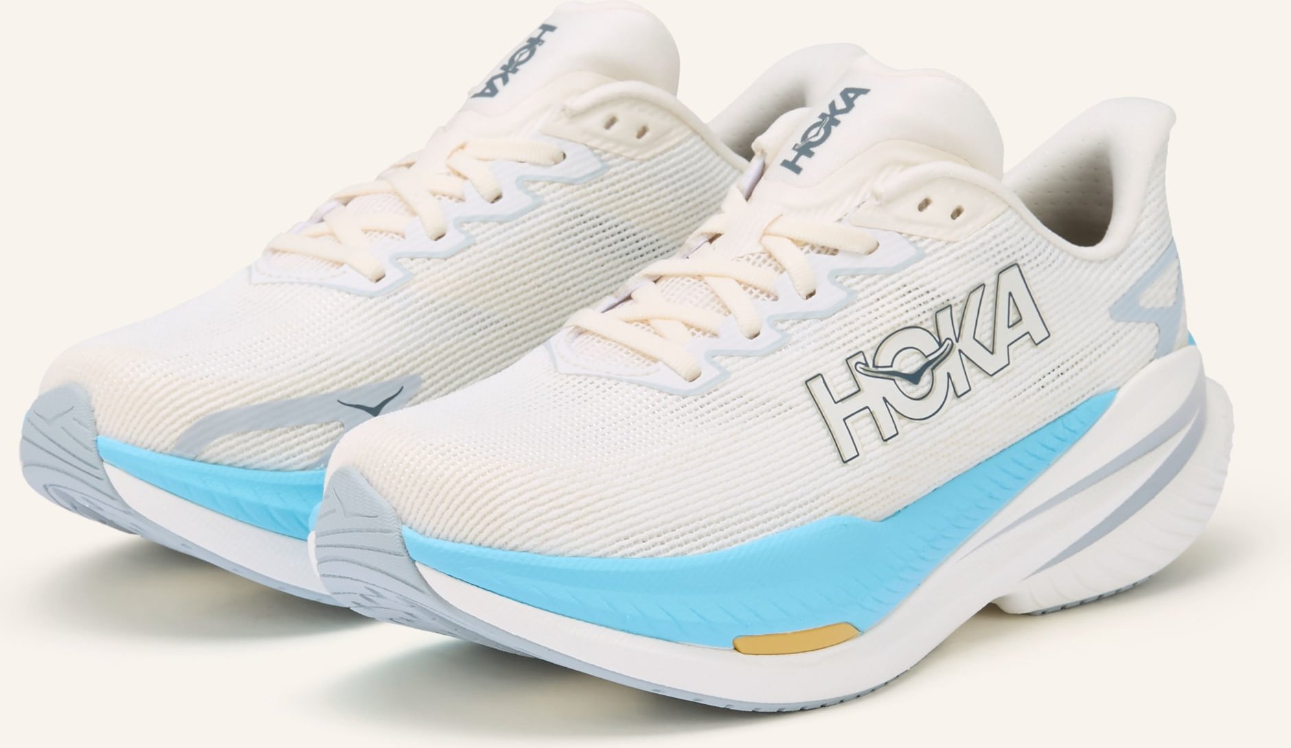 Hoka Laufschuhe Mach x3 weiss