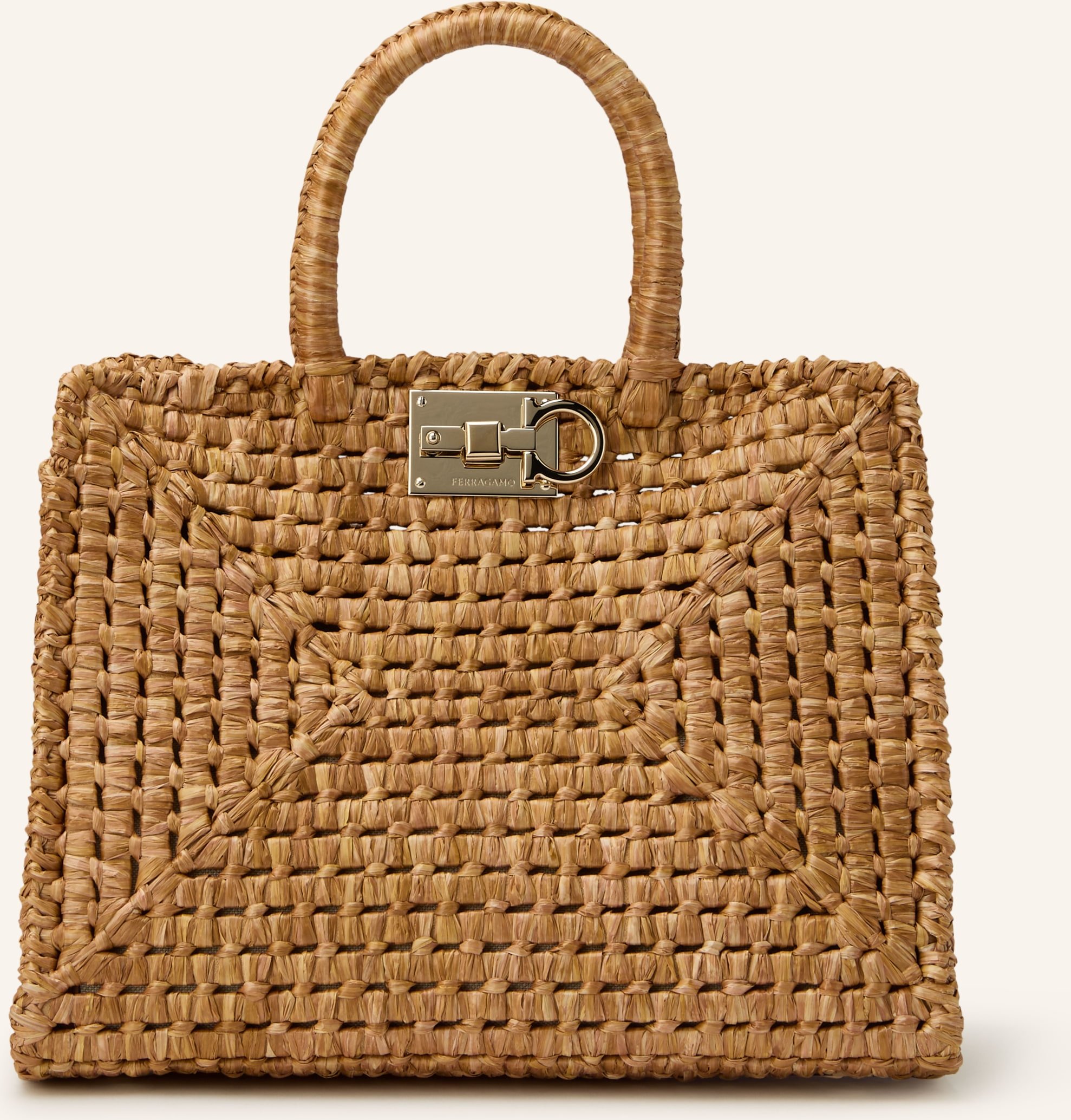 Ferragamo Handtasche Mit Pouch braun