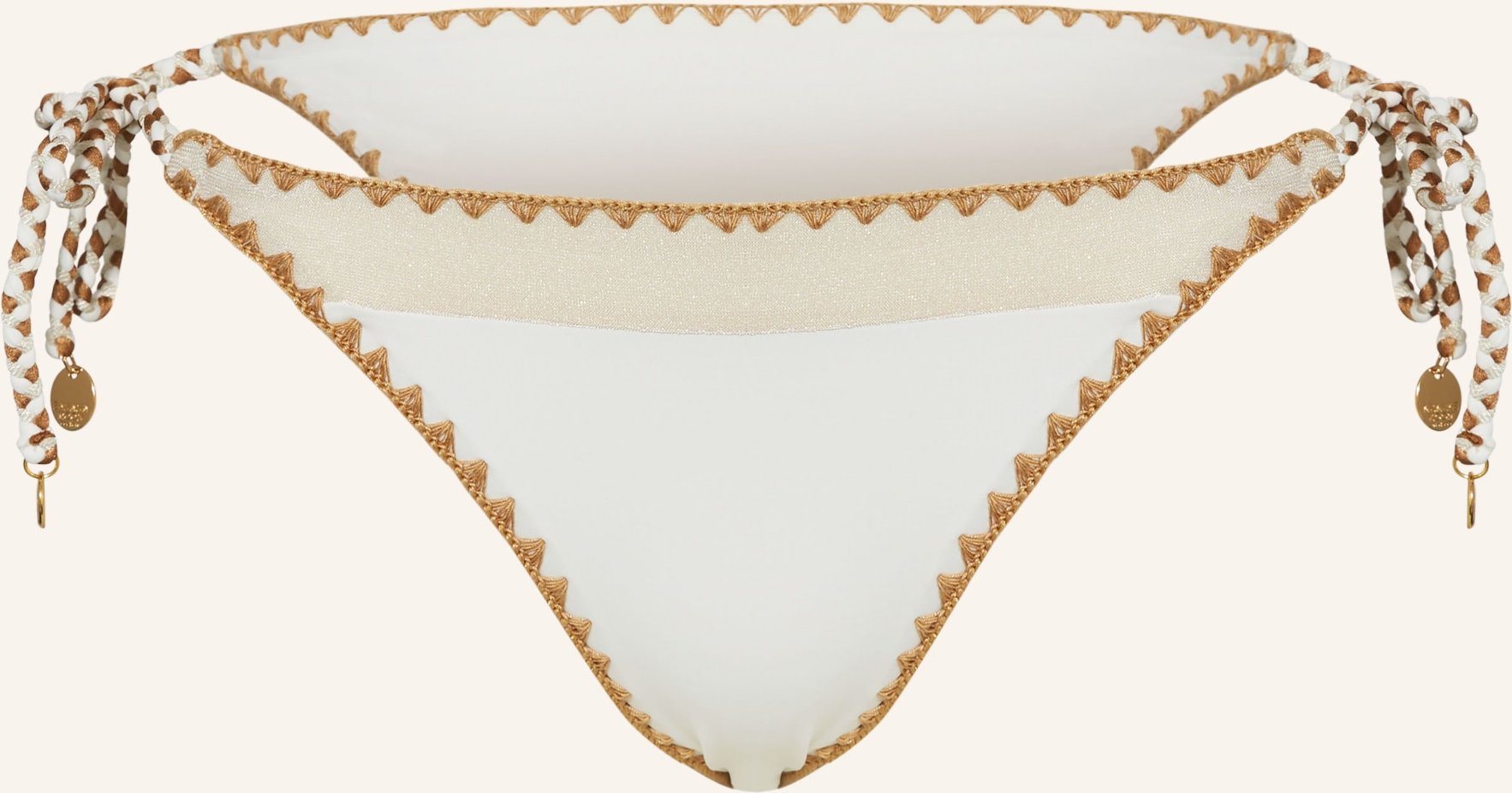 Banana Moon Couture Triangel-Bikini-Hose Nazca Blika weiss