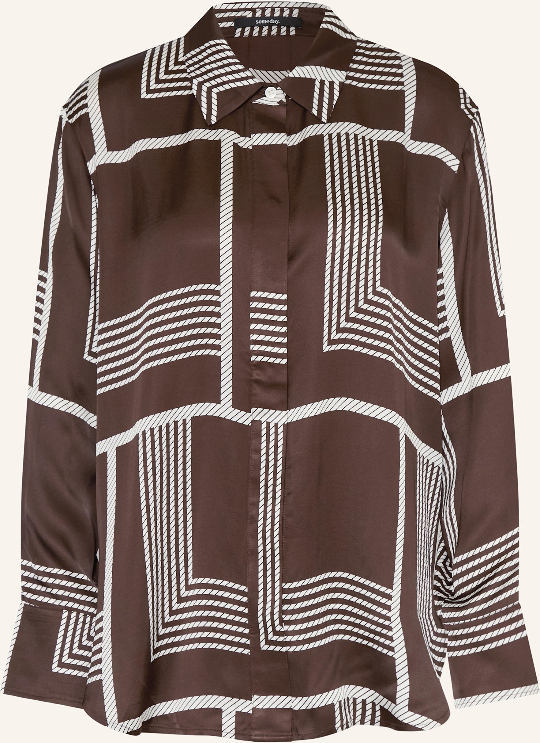 Someday Hemdbluse Zisi braun