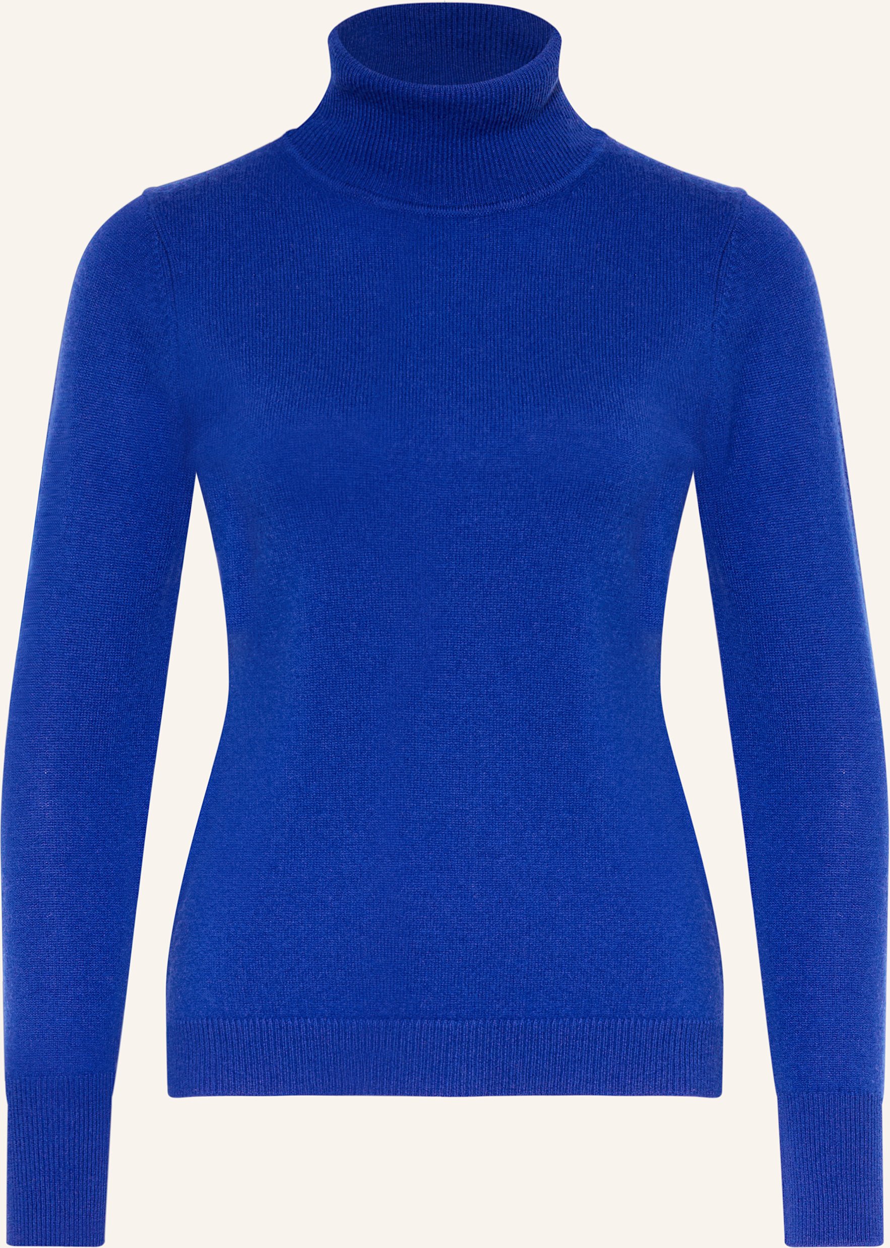 Thumbnail - Darling Harbour Rollkragenpullover Aus Cashmere blau
