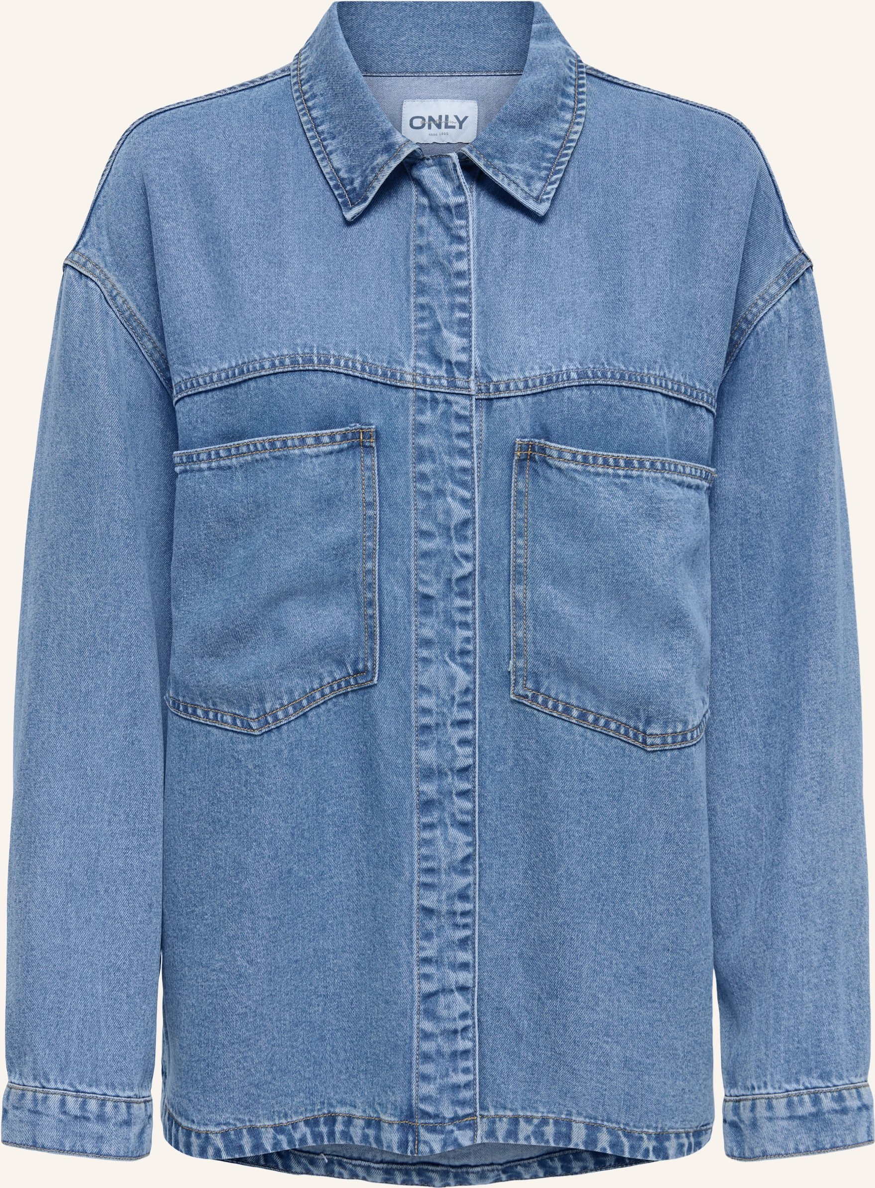 Only Jeansbluse blau