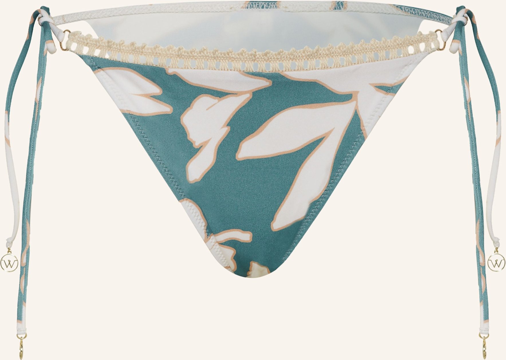 Watercult Triangel-Bikini-Hose Floral Abstract blau