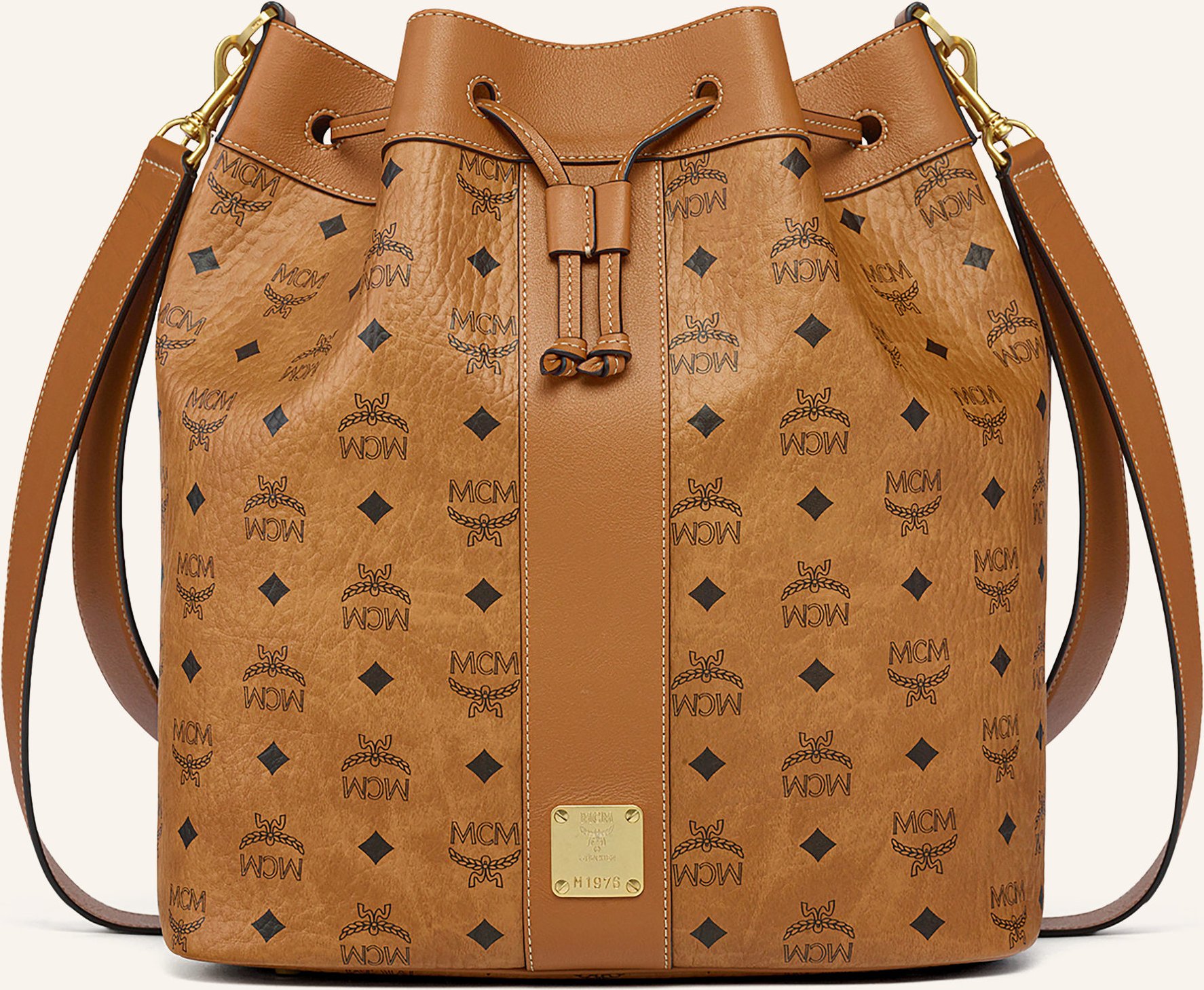 Mcm Beuteltasche Dessau Iv Mit Pouch braun