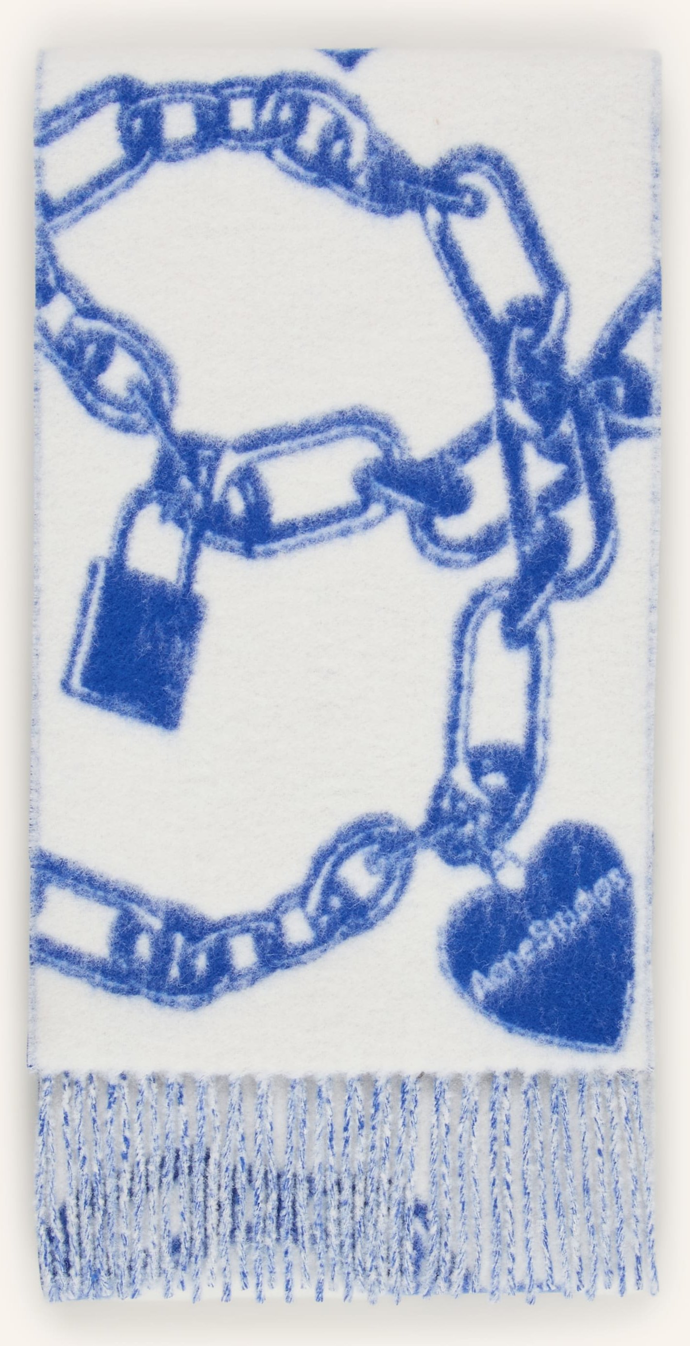 Acne Studios Schal Mit Alpaka weiss