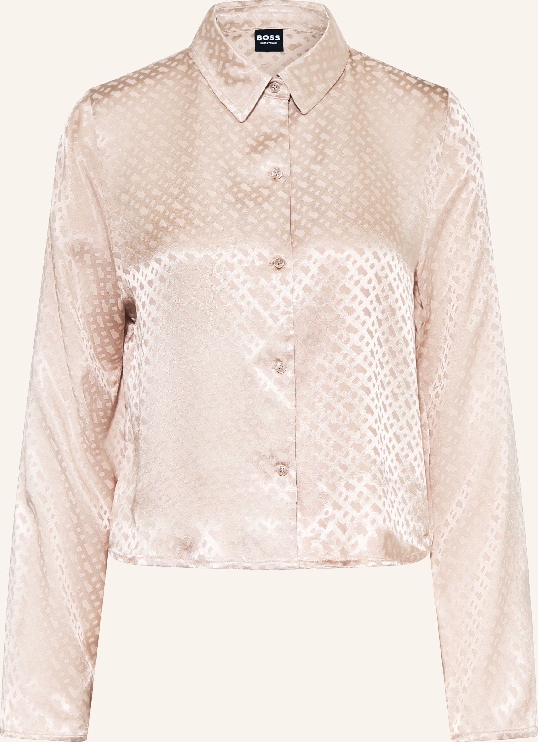 Boss Schlafshirt Monogram beige