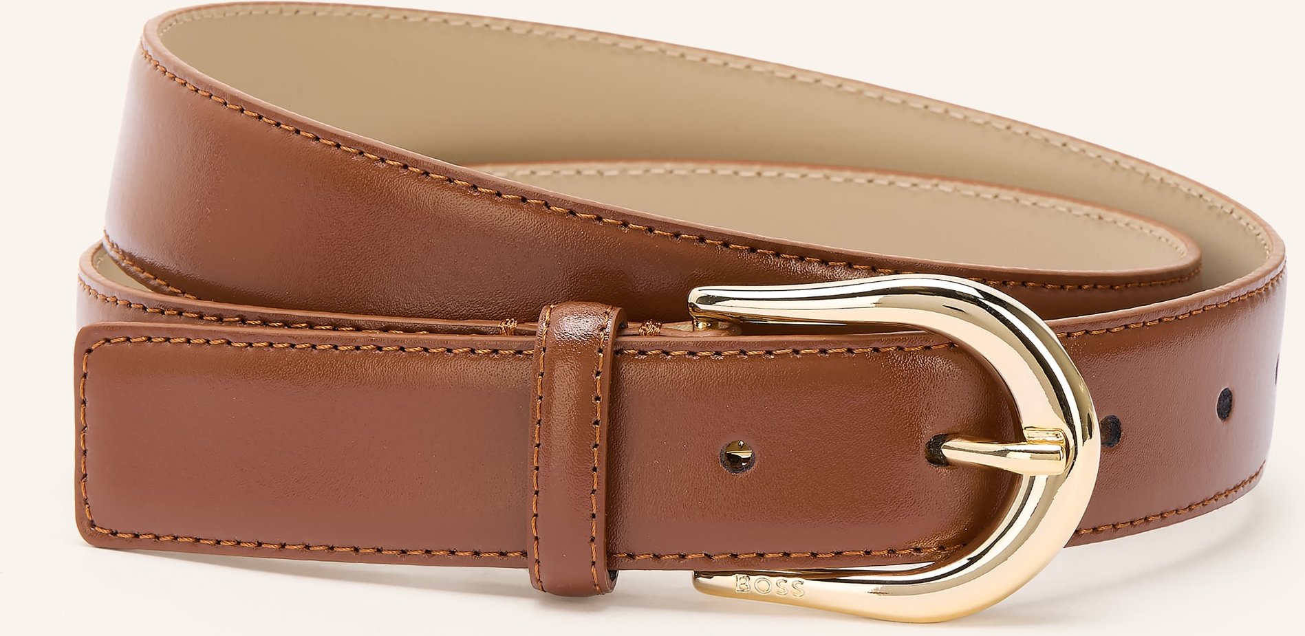 Boss Ledergürtel Carol braun