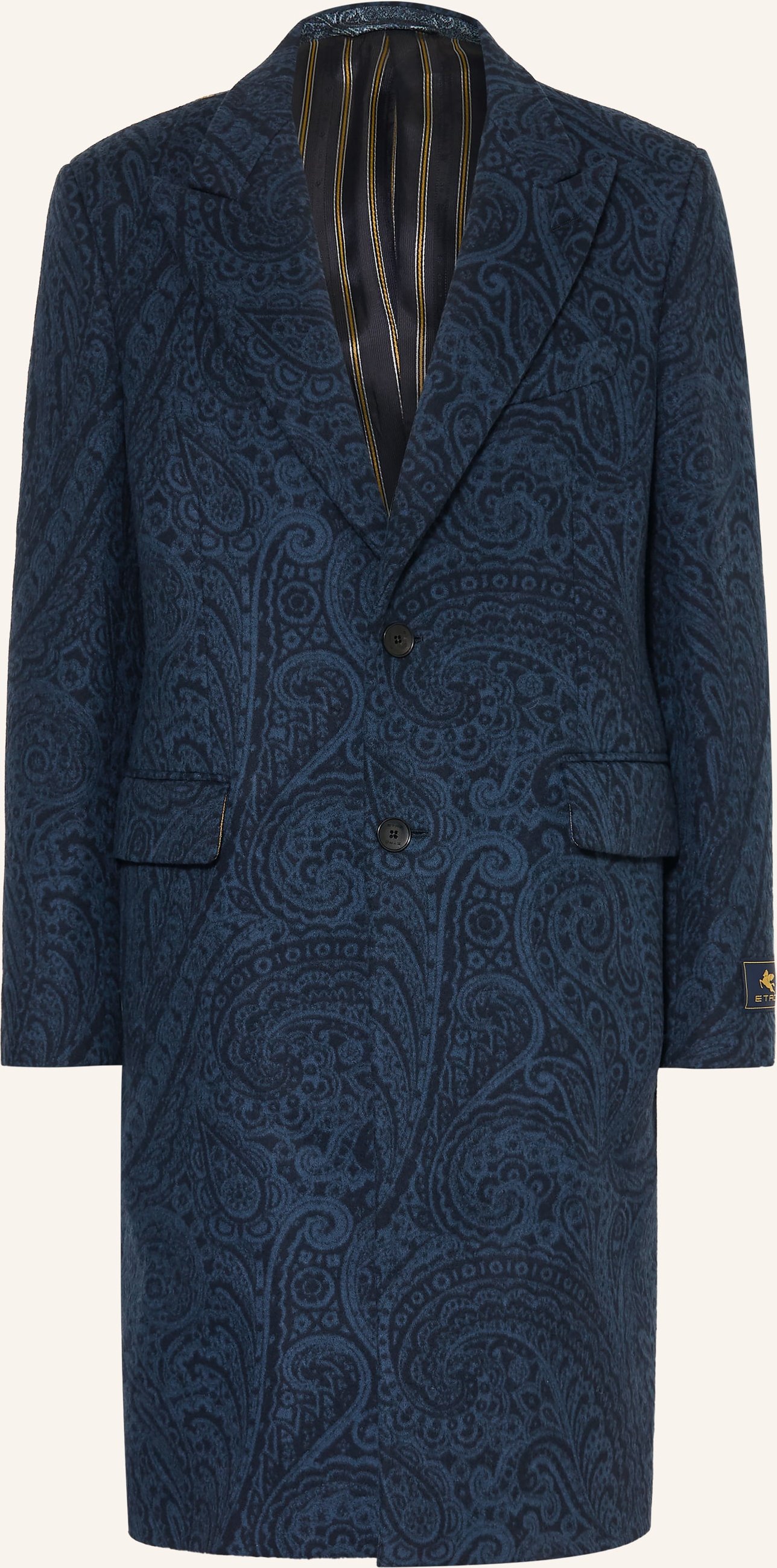Etro Wollmantel blau