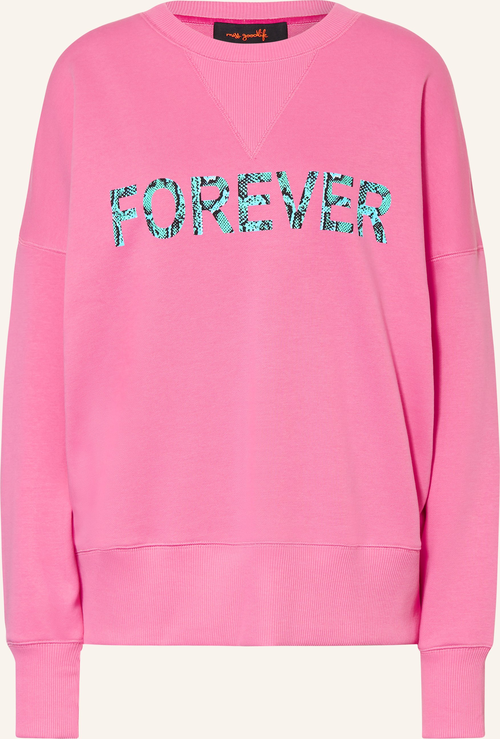 Miss Goodlife Oversized-Sweatshirt pink