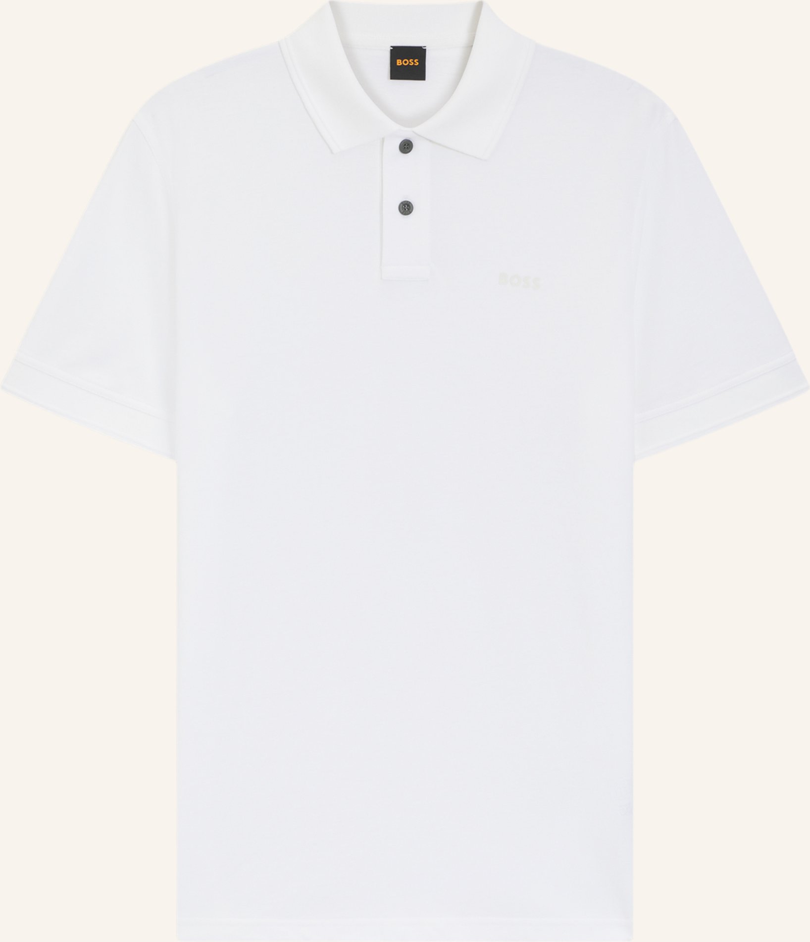 Boss Piqué-Poloshirt Prime weiss