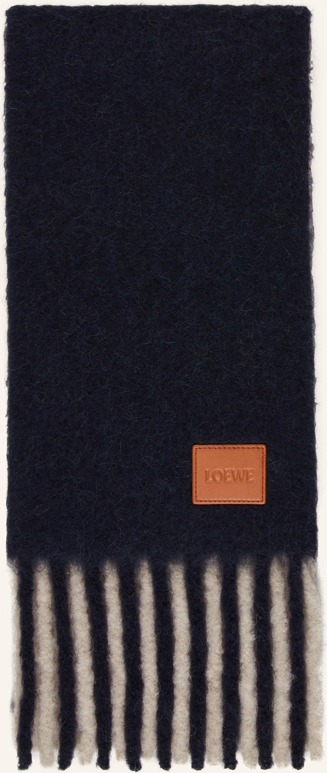 Loewe Schal Mit Alpaka blau