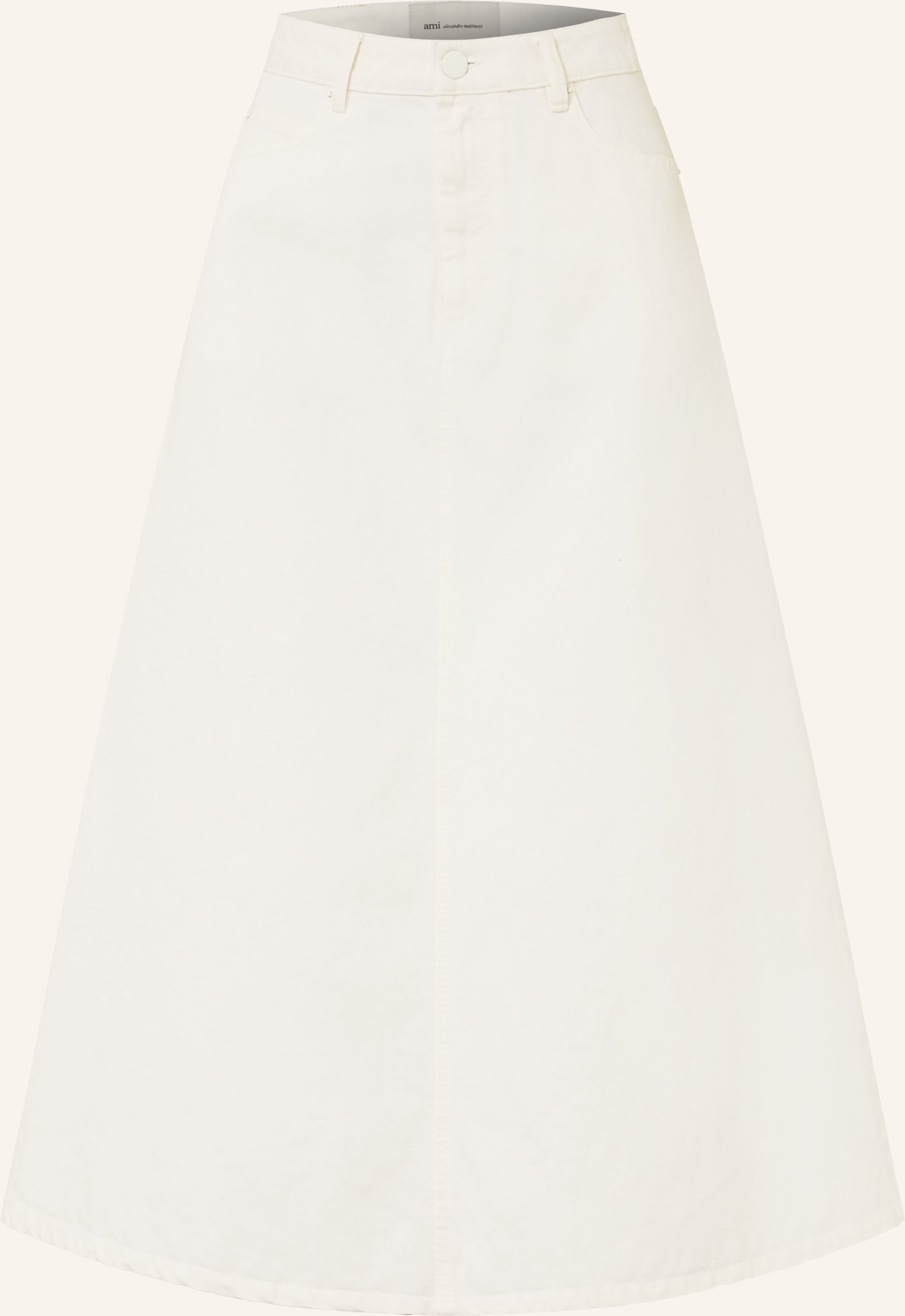 Thumbnail - Ami Paris Jeansrock weiss