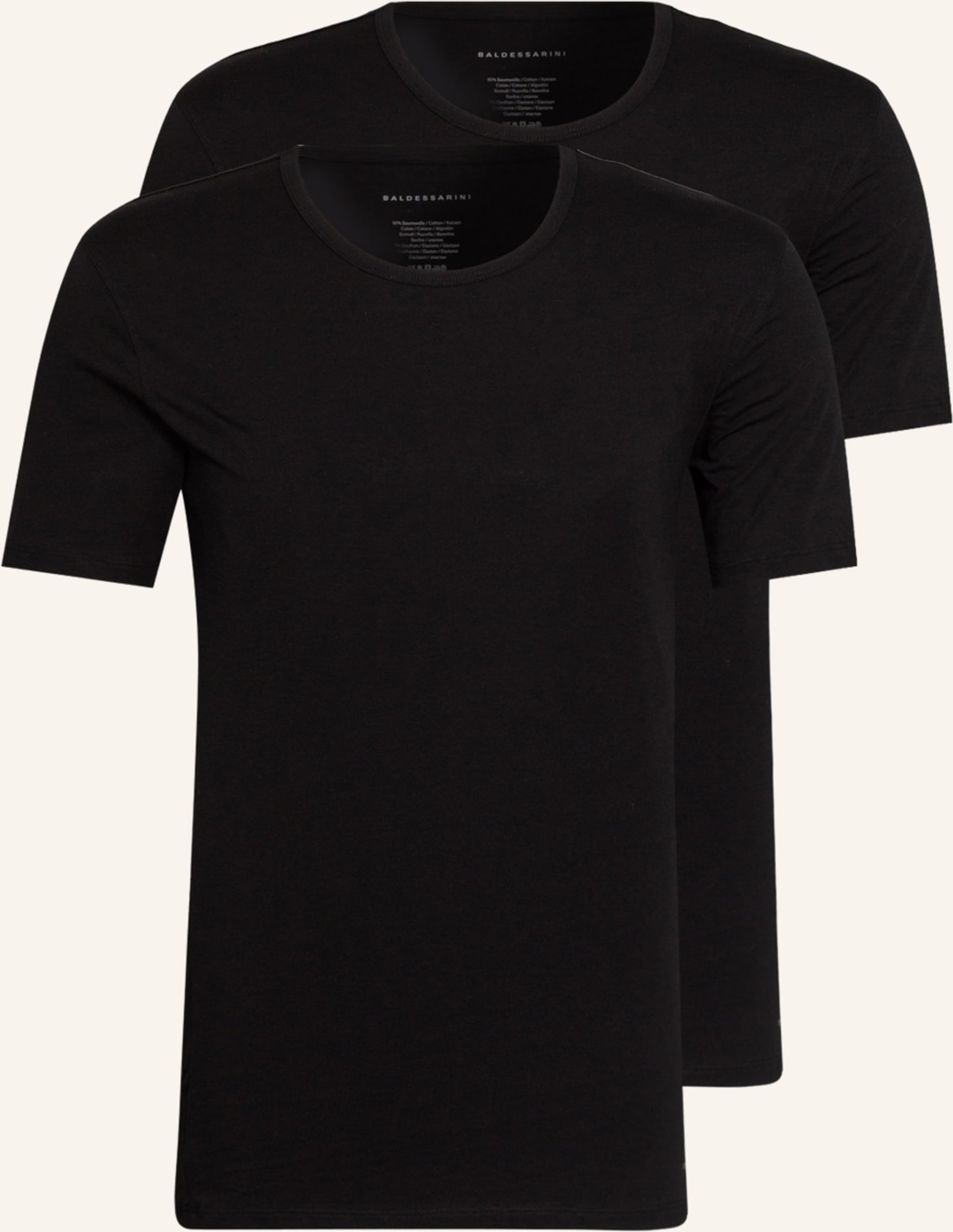 Thumbnail - Baldessarini 2er-Pack T-Shirts schwarz