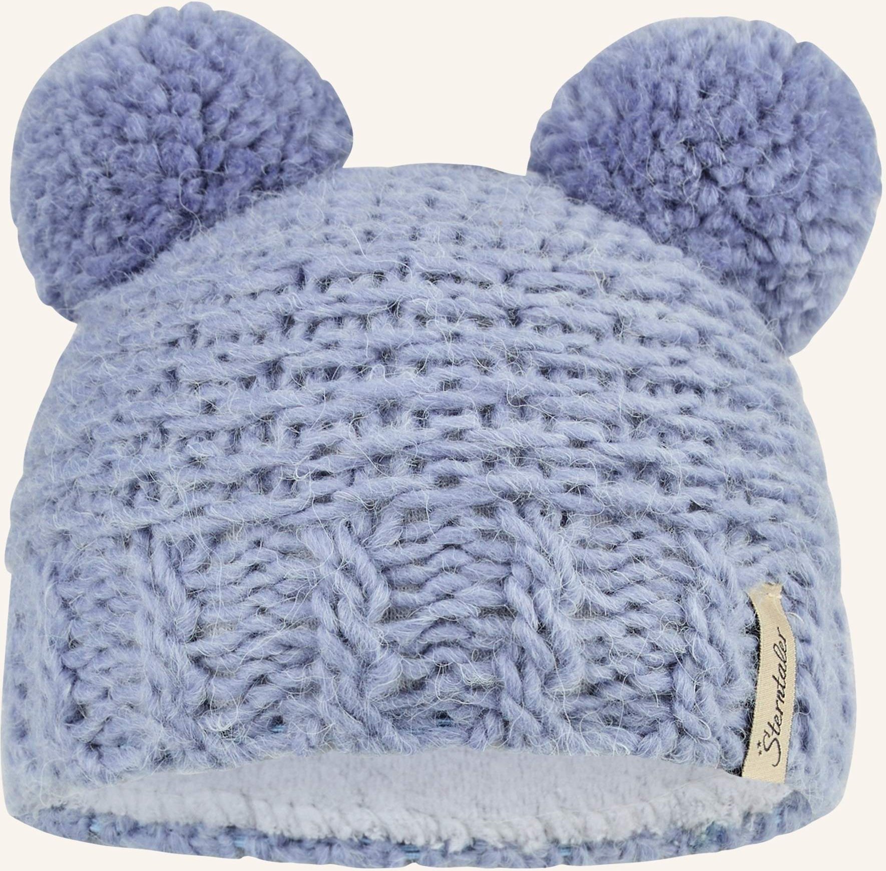 Sterntaler Bommelmütze Struktur blau