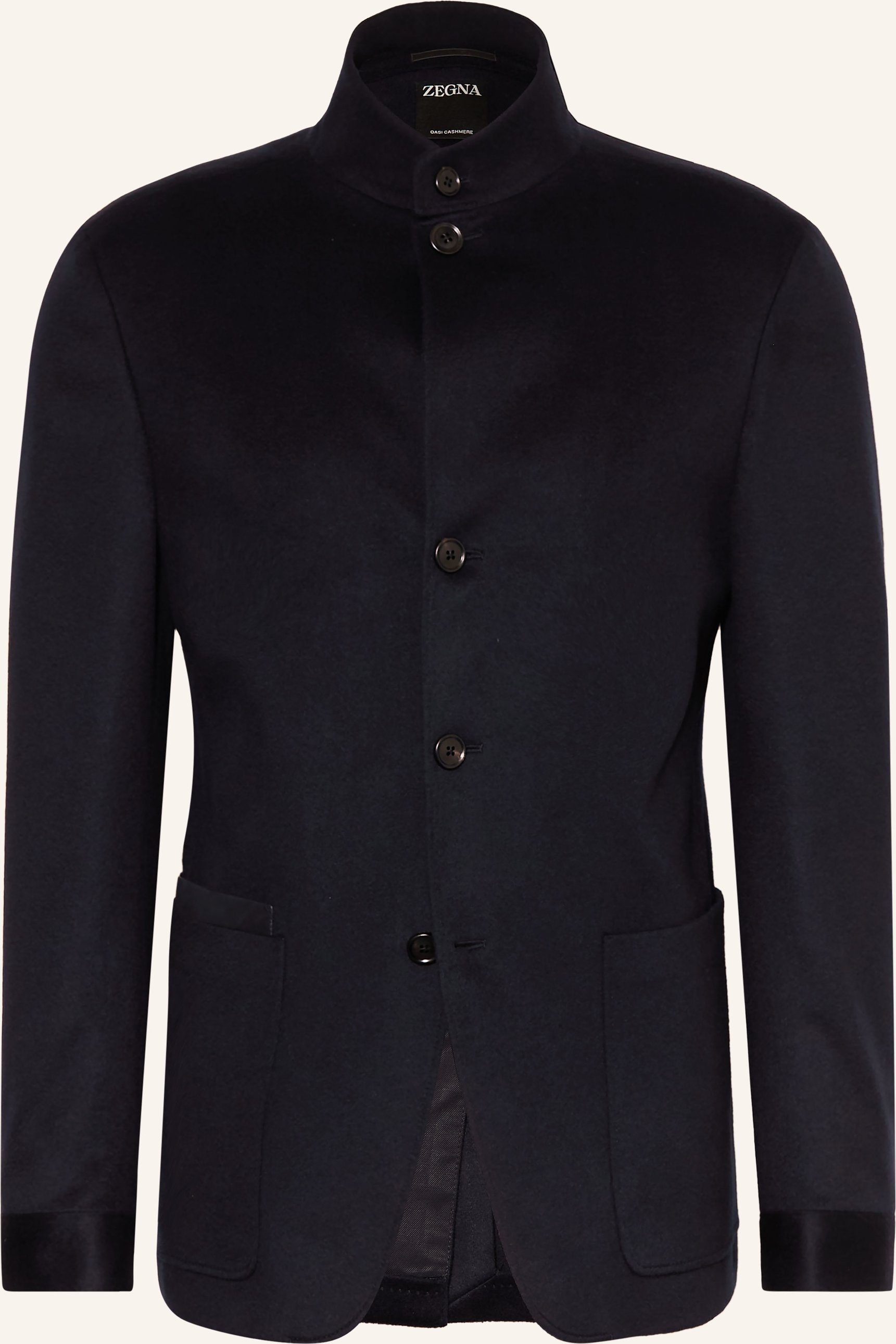 Zegna Cashmere-Sakko Regular Fit blau