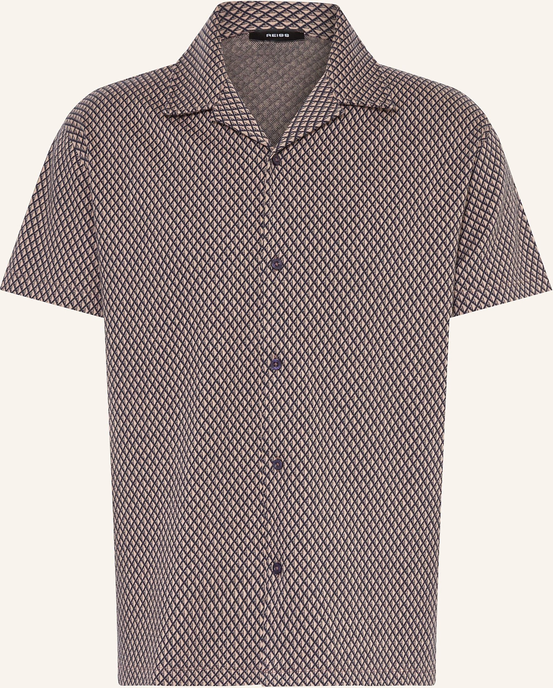 Reiss Resorthemd Drakes Relaxed Fit braun