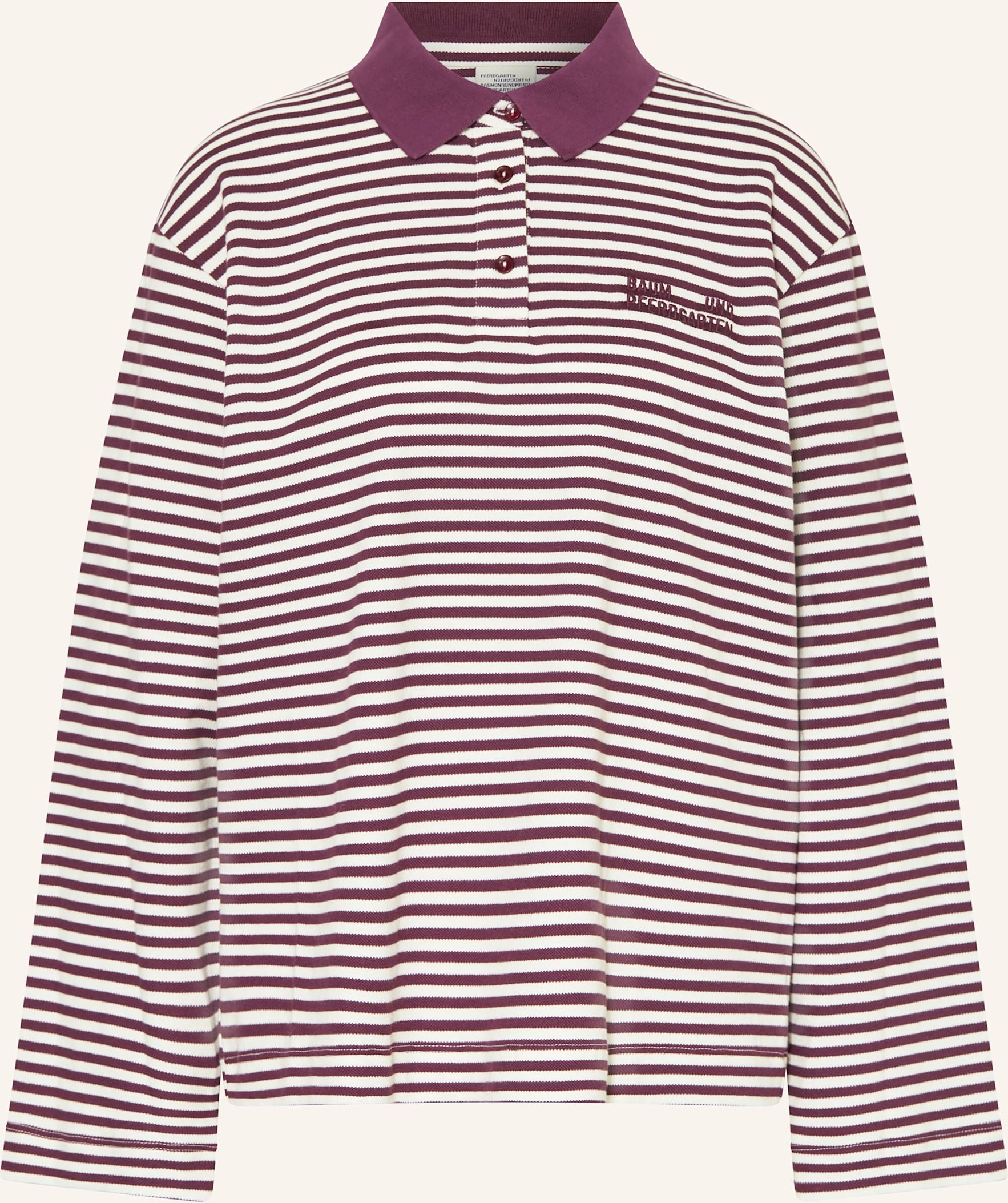 Baum Und Pferdgarten Piqué-Poloshirt Jeanne Loose Fit lila