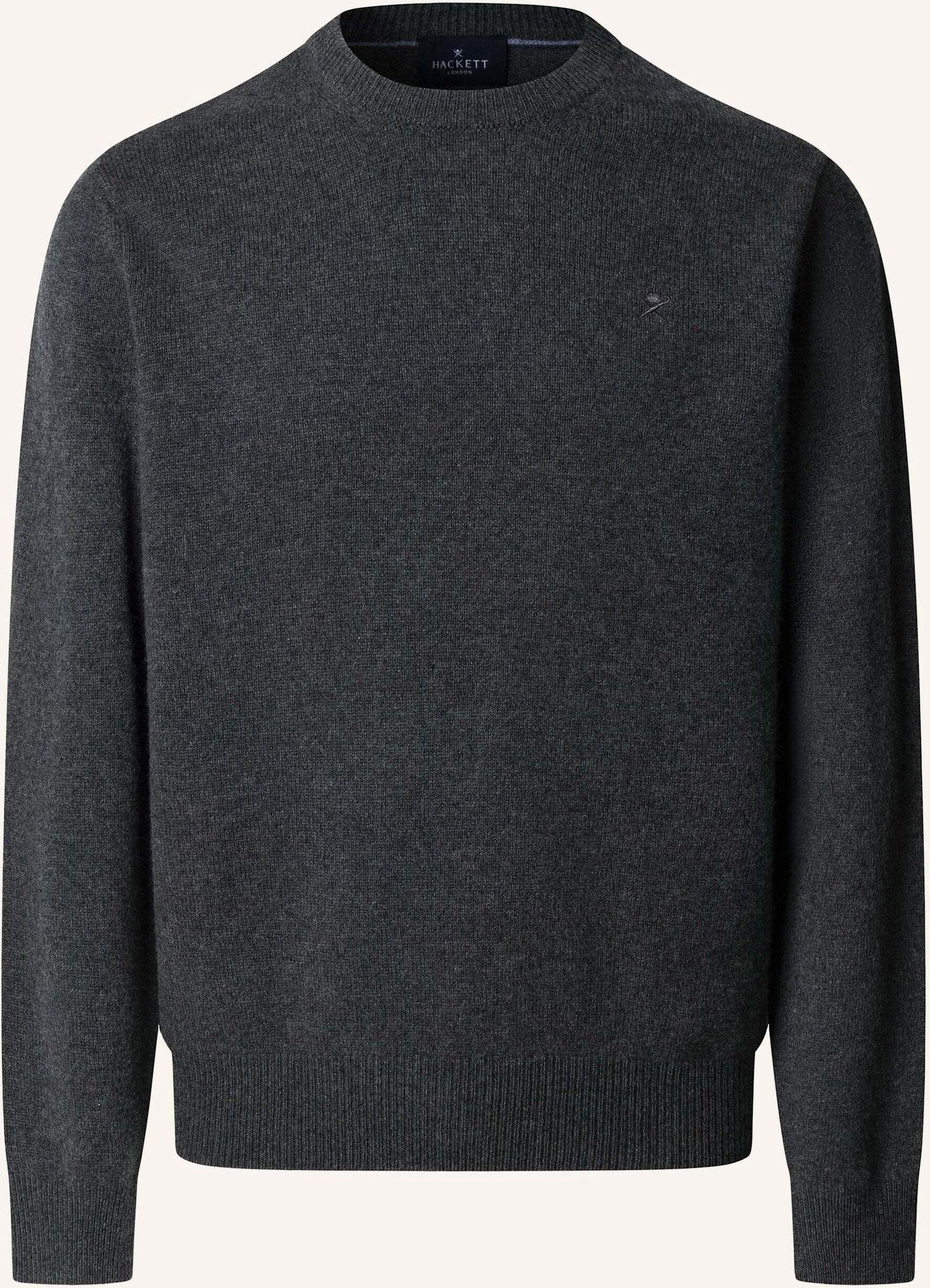 Hackett London Pullover Lambswool Crew grau