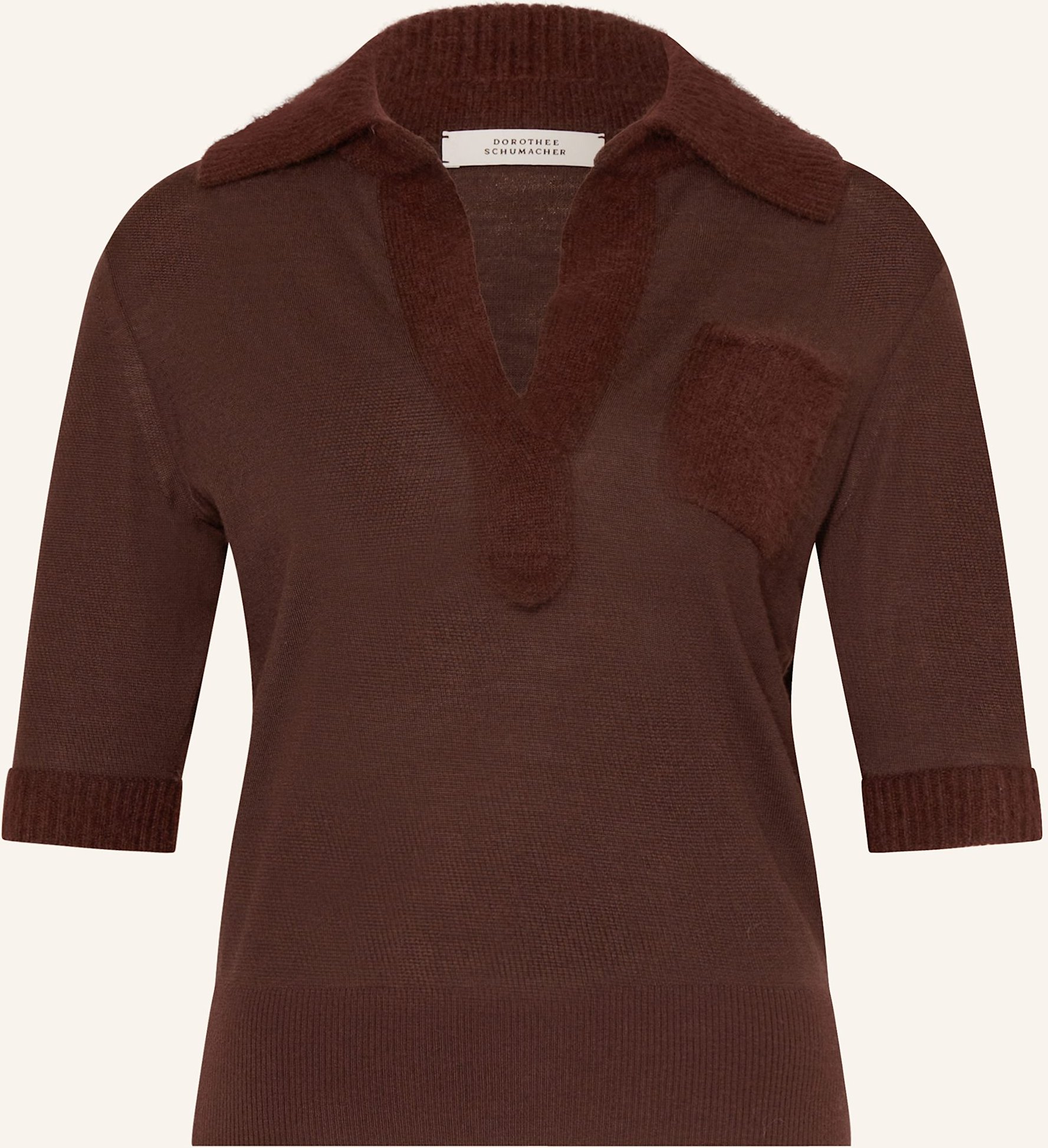 Dorothee Schumacher Strickshirt Merino Romance Aus Cashmere braun