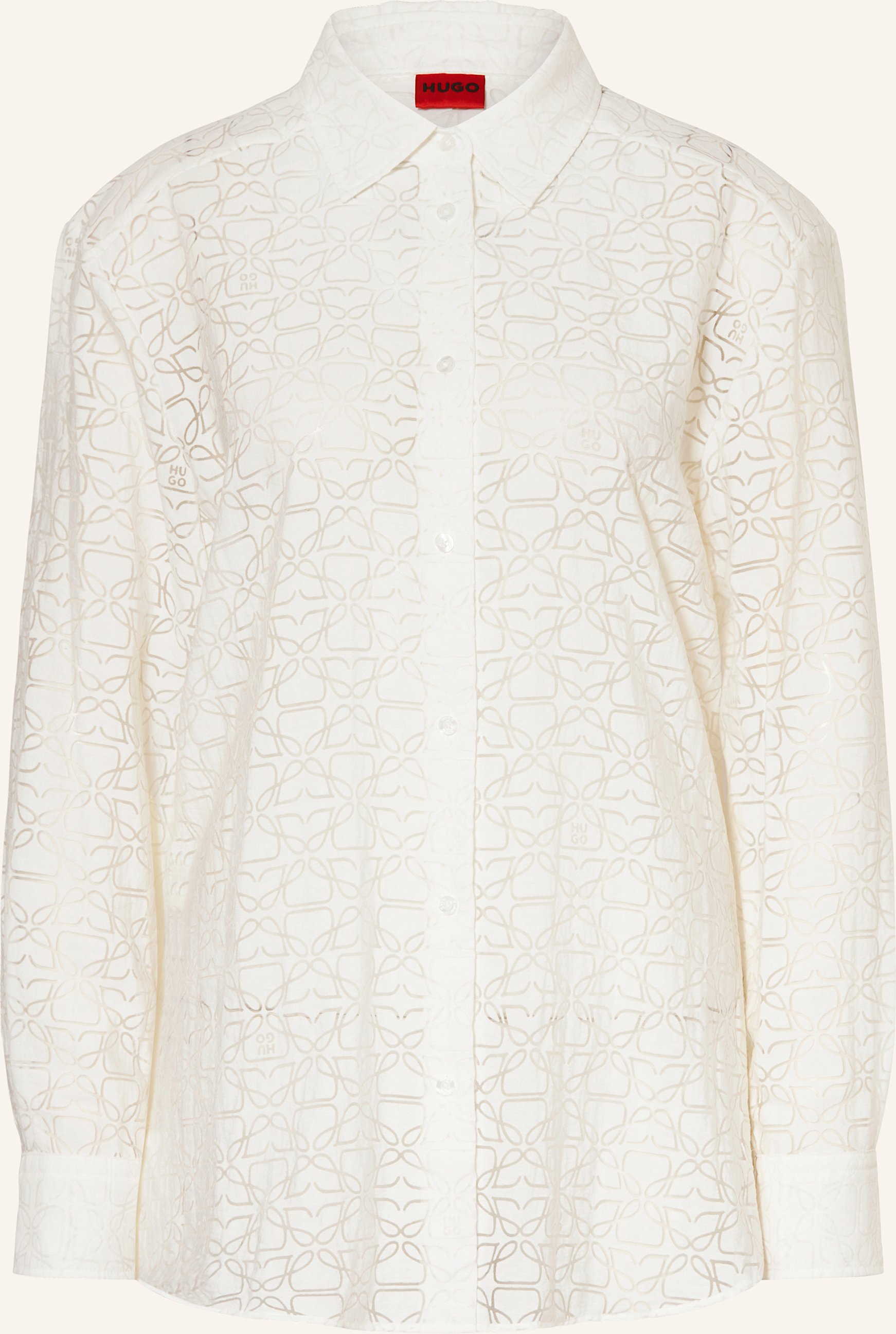 Hugo Oversized-Bluse The Oversize Shirt weiss