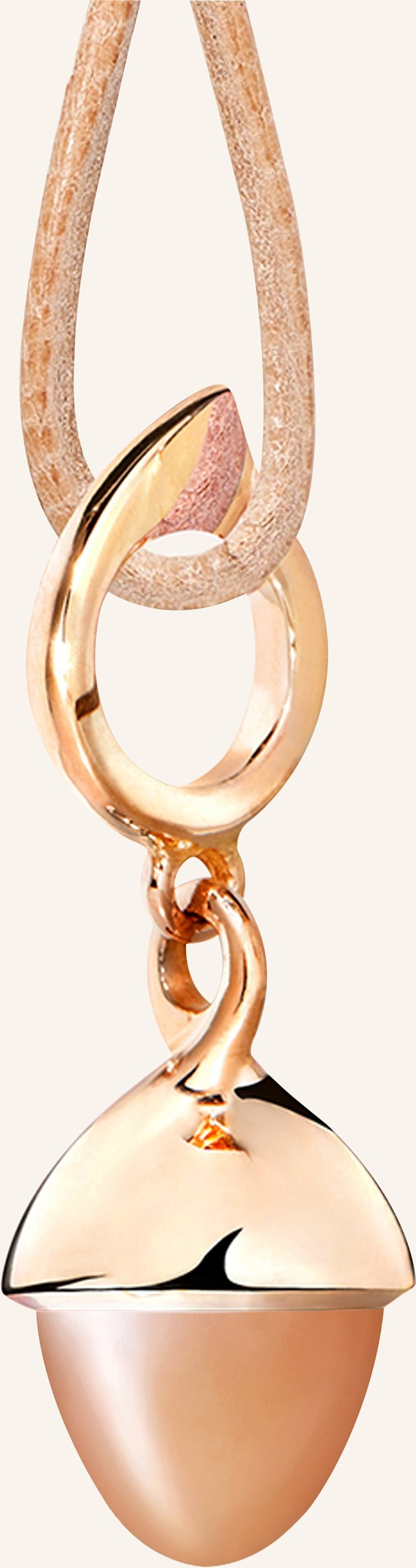 Tamara Comolli Anhänger Pendant Mikado Flamenco Moonstone Brown Brauner Mondstein 18k Roségold rosegold