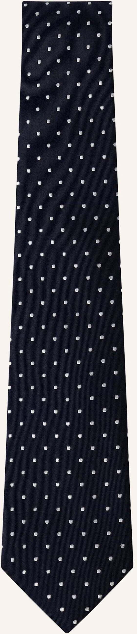 Hackett London Krawatte Twill Mayfair Dot blau