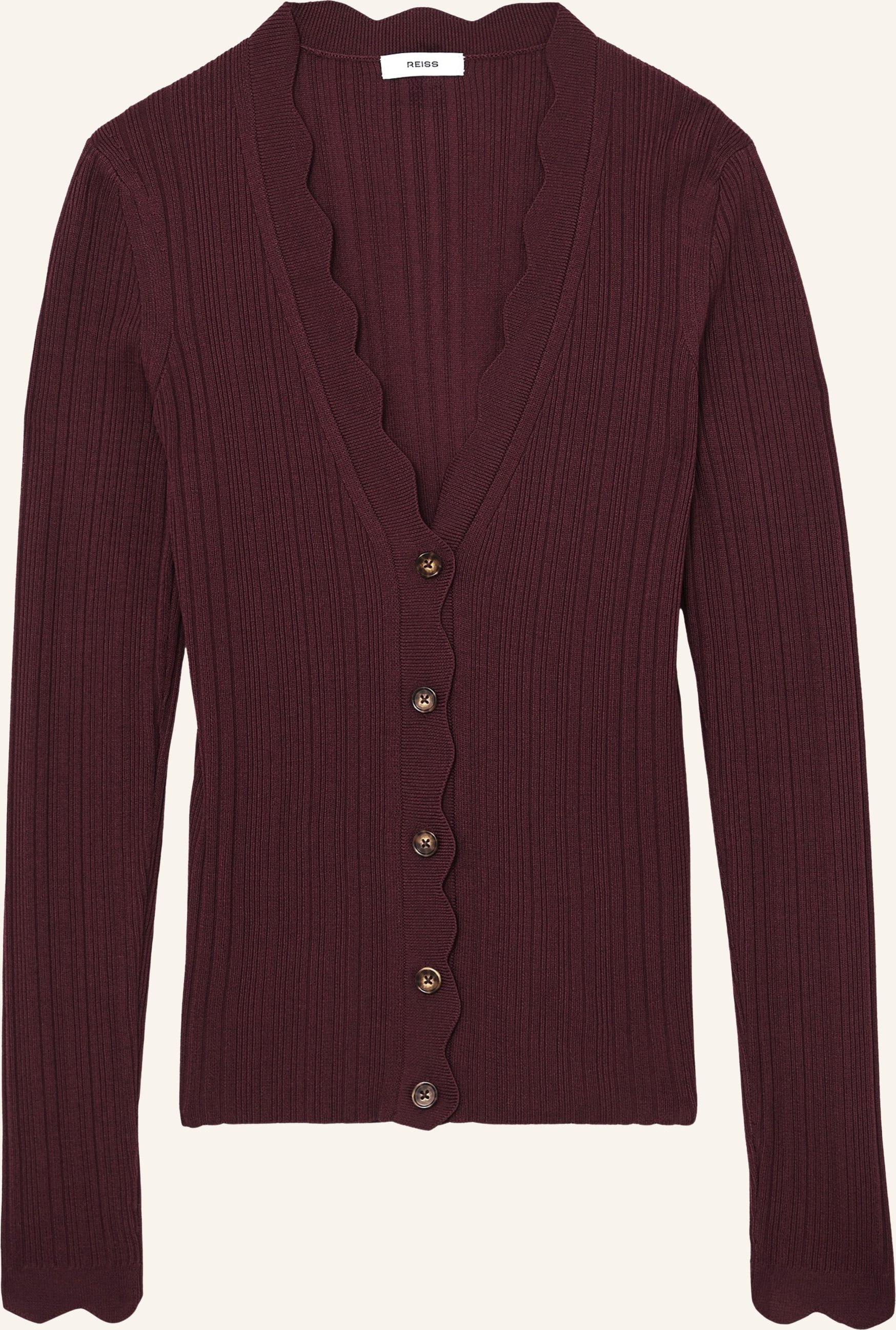 Reiss Strickjacke Vinny rot